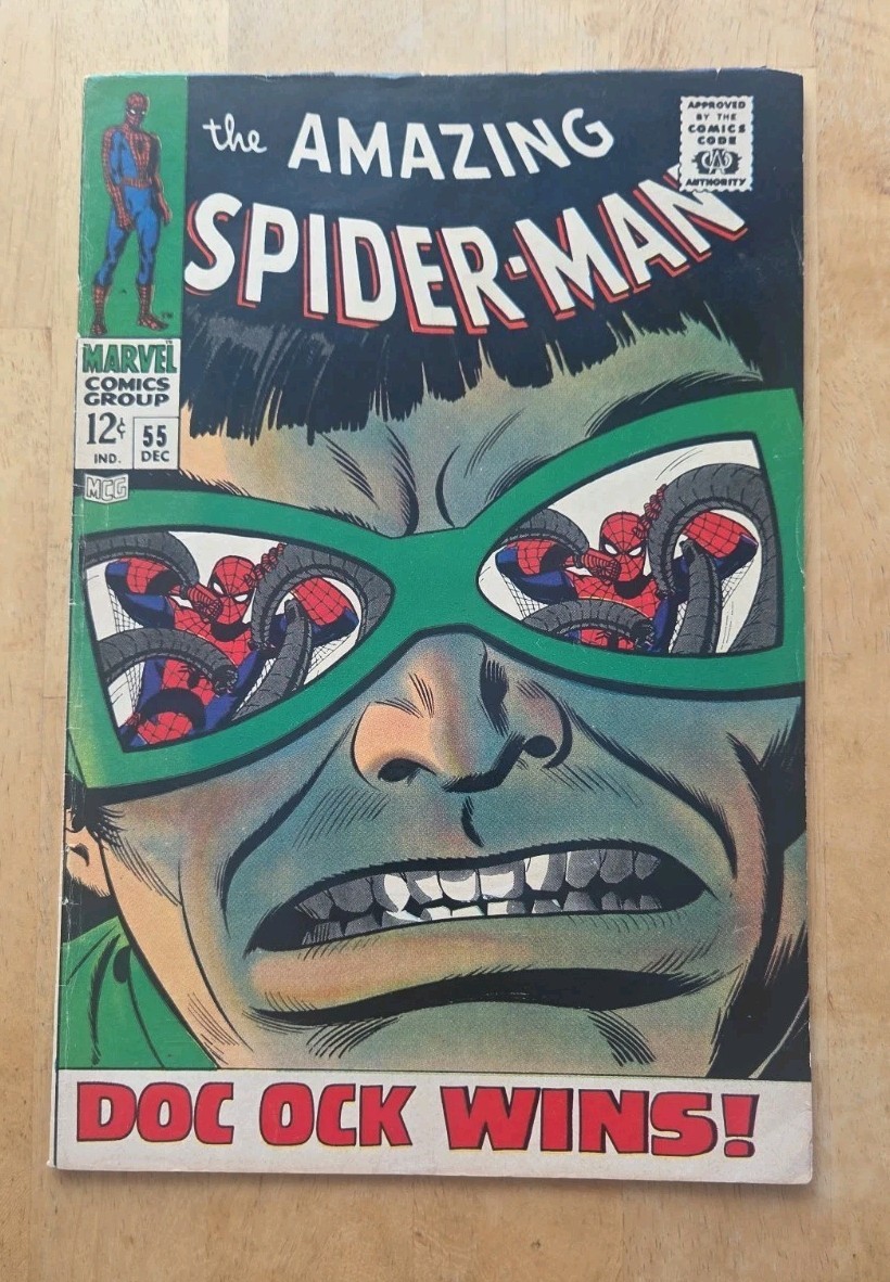 Amazing Spider-Man #55 - 1967 - Doc Ock Wins Marvel Comics Stan Lee John Romita Amazing Spider-Man #55 - 1967 - Doc Ock Wins Marvel Comics Stan Lee John Romita