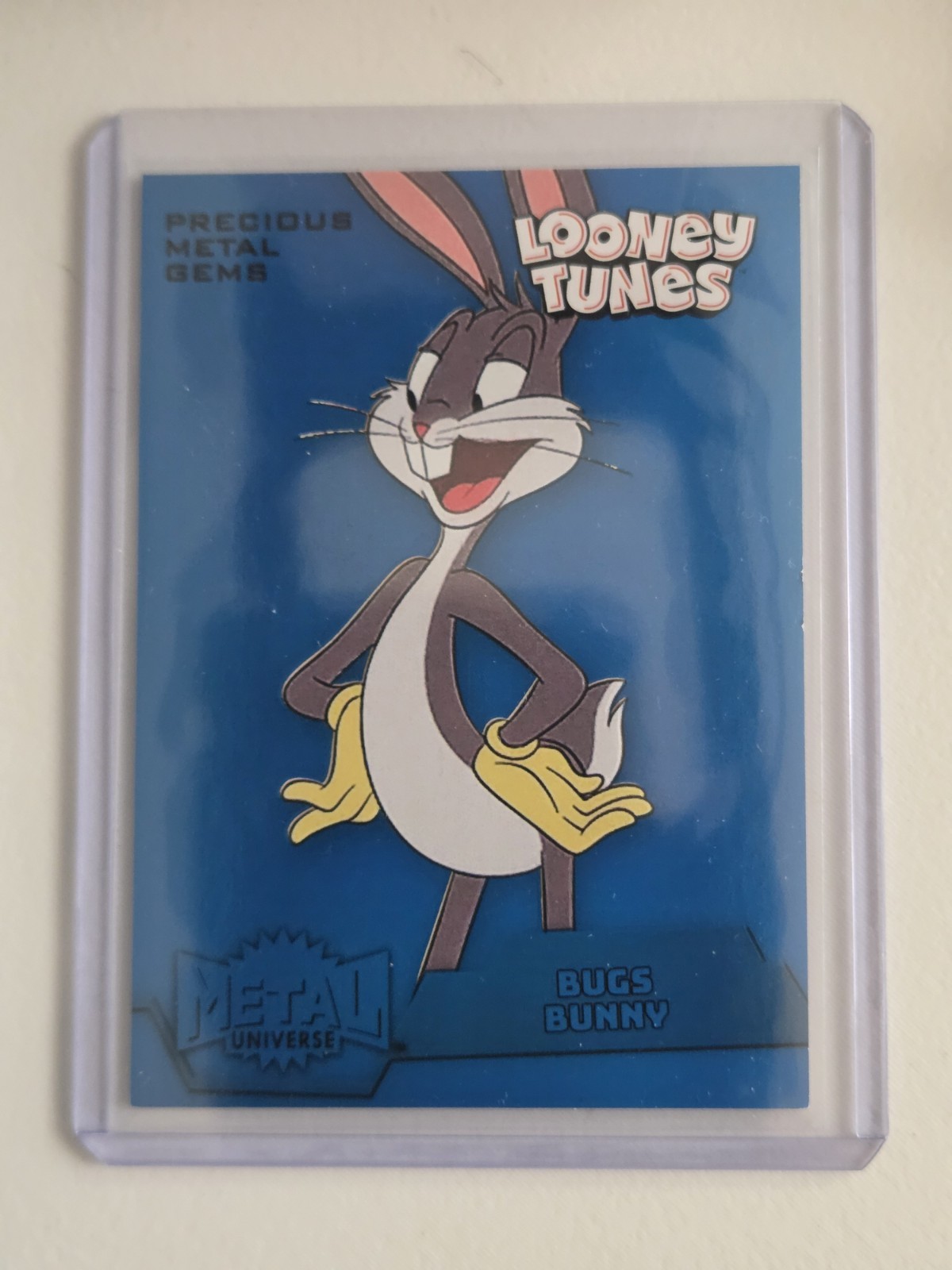 2024 UD Fleer Retro MU-1 Bugs Bunny Blue PMG Precious Metal Gems 17/50 Rare 2024 UD Fleer Retro MU-1 Bugs Bunny Blue PMG Precious Metal Gems 17/50 Rare