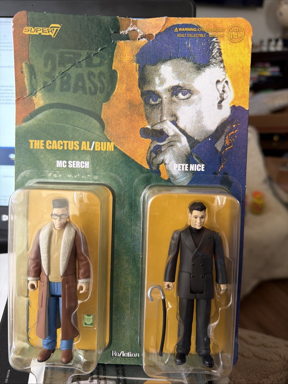 3rd Bass The Cactus Album Super 7 Reaction Figures (Pete Nice & MC Serch) New 3rd Bass The Cactus Album Super 7 Reaction Figures (Pete Nice & MC Serch) New