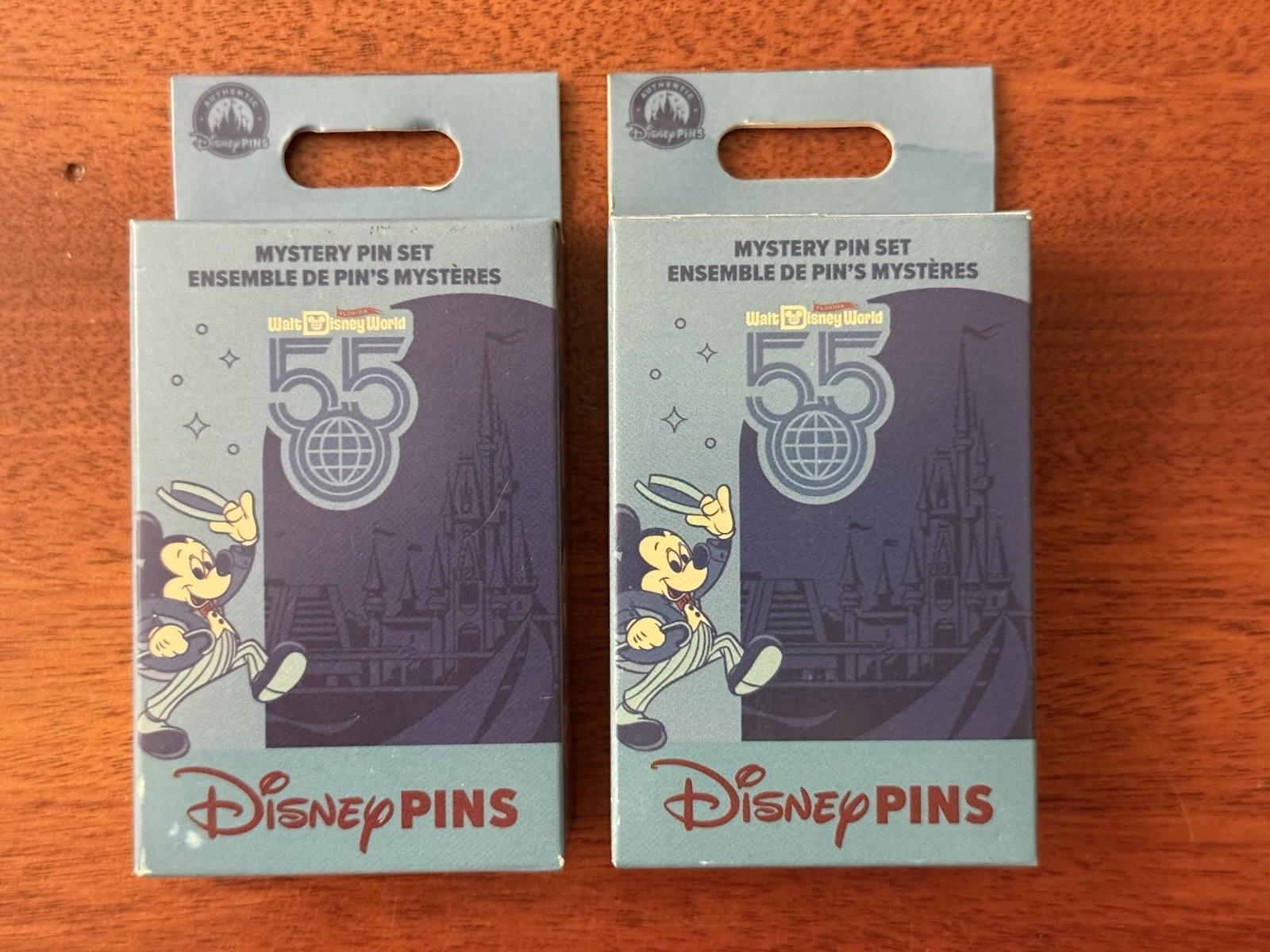 Disney Parks Pins Mickey Mouse 55th Anniversary 2 Pin Mystery Box Lot Of 2 Disney Parks Pins Mickey Mouse 55th Anniversary 2 Pin Mystery Box Lot Of 2