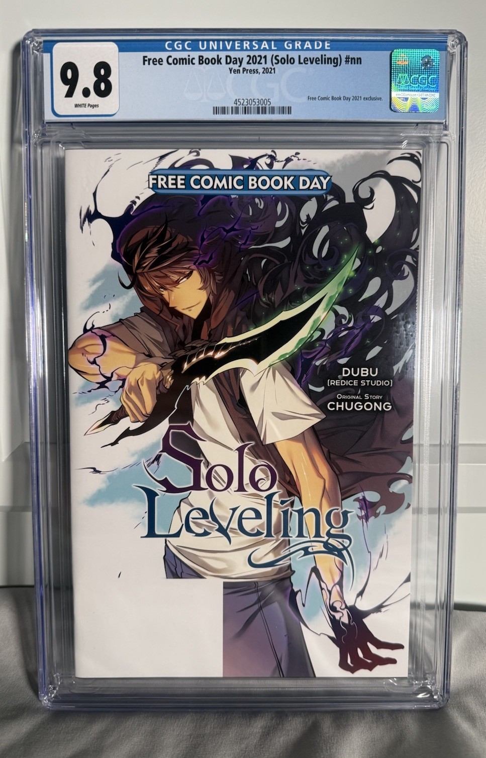 Free Comic Book Day 2021 (Solo Leveling) CGC 9.8 Yen Press White Pages Free Comic Book Day 2021 (Solo Leveling) CGC 9.8 Yen Press White Pages