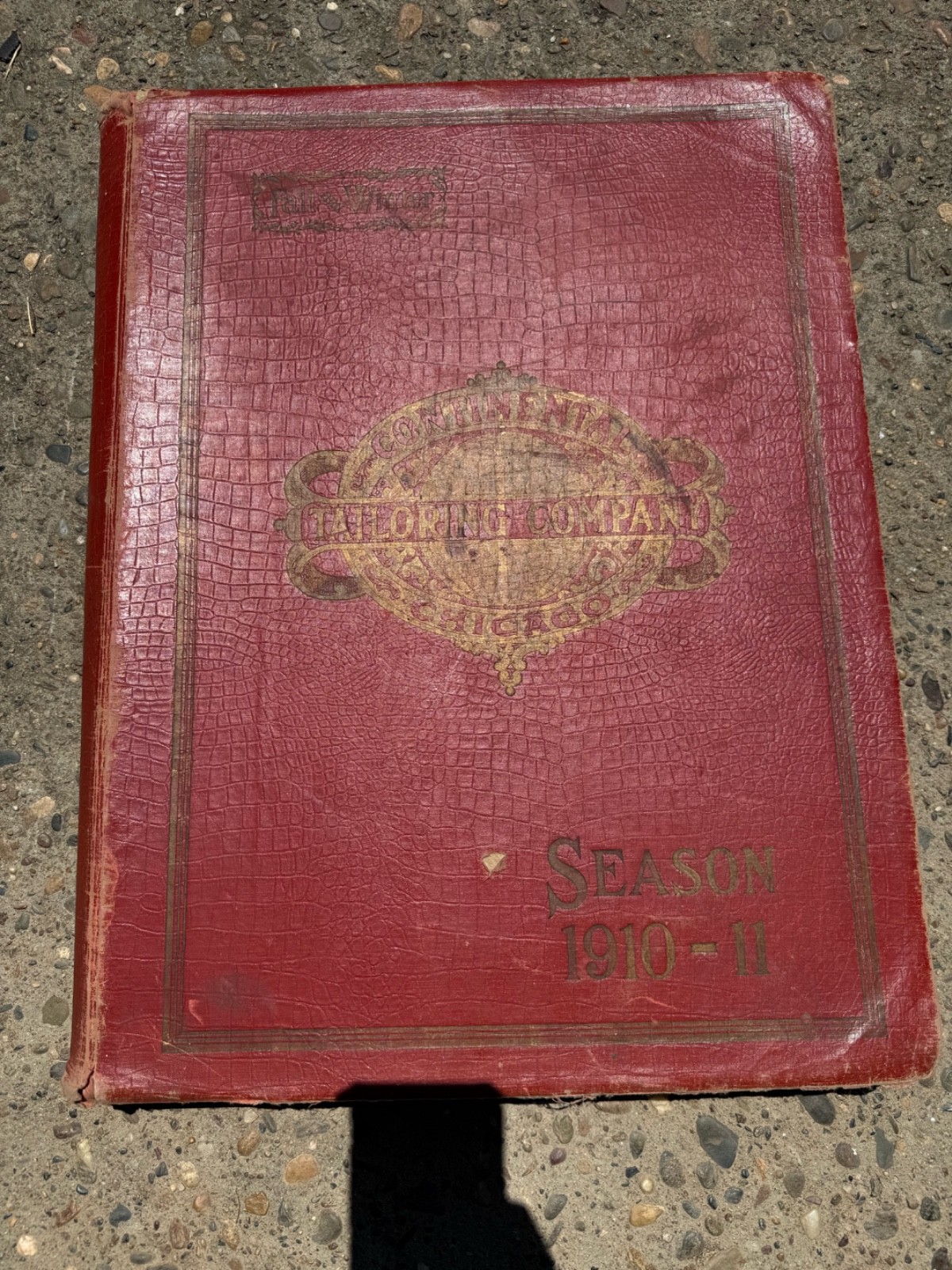 HUGE 1910-11 Continental Tailoring Co Chicago Oversize Sample Catalog Lithograph HUGE 1910-11 Continental Tailoring Co Chicago Oversize Sample Catalog Lithograph