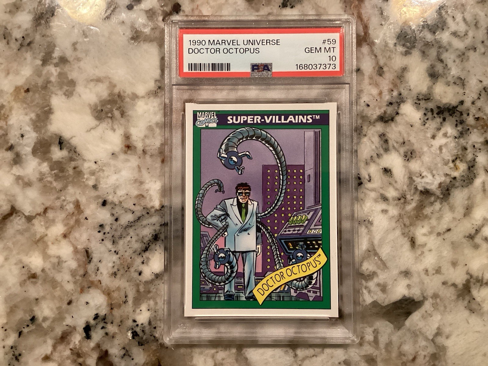 Doctor Octopus 1990 Marvel Universe #59 PSA 10 GEM MINT. Lowest PSA 10 On eBay Doctor Octopus 1990 Marvel Universe #59 PSA 10 GEM MINT. Lowest PSA 10 On eBay
