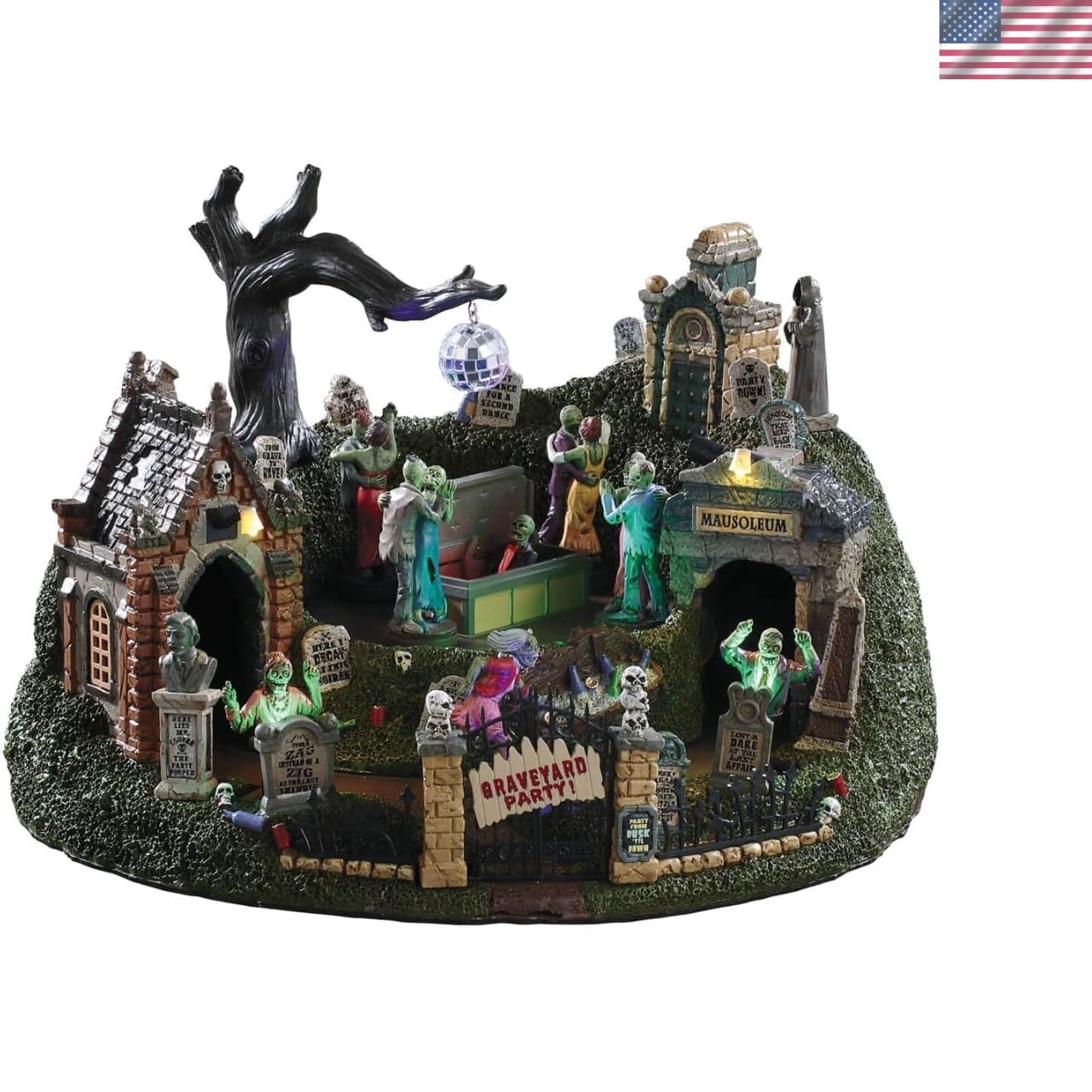 Enchanting Gothic Graveyard Party with Animated Figures & Adaptor - Halloween Enchanting Gothic Graveyard Party with Animated Figures & Adaptor - Halloween
