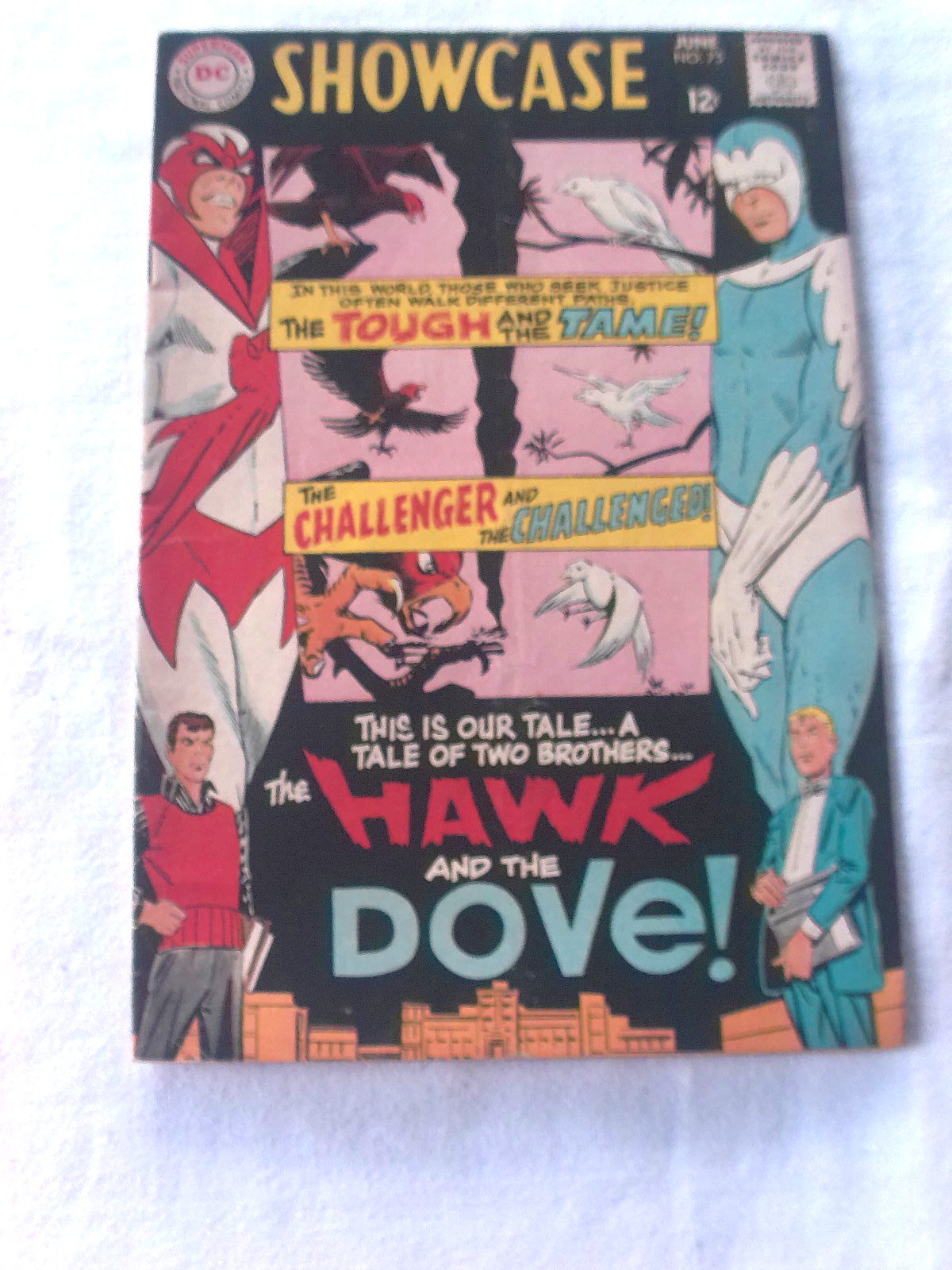 Showcase #75 DC Comic Hawk and Dove 1968 VG Origin & 1st Appearance