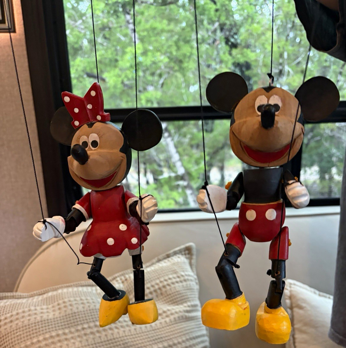Vintage Mickey Mouse & Minnie Mouse Marionette Figurines Set Vintage Mickey Mouse & Minnie Mouse Marionette Figurines Set