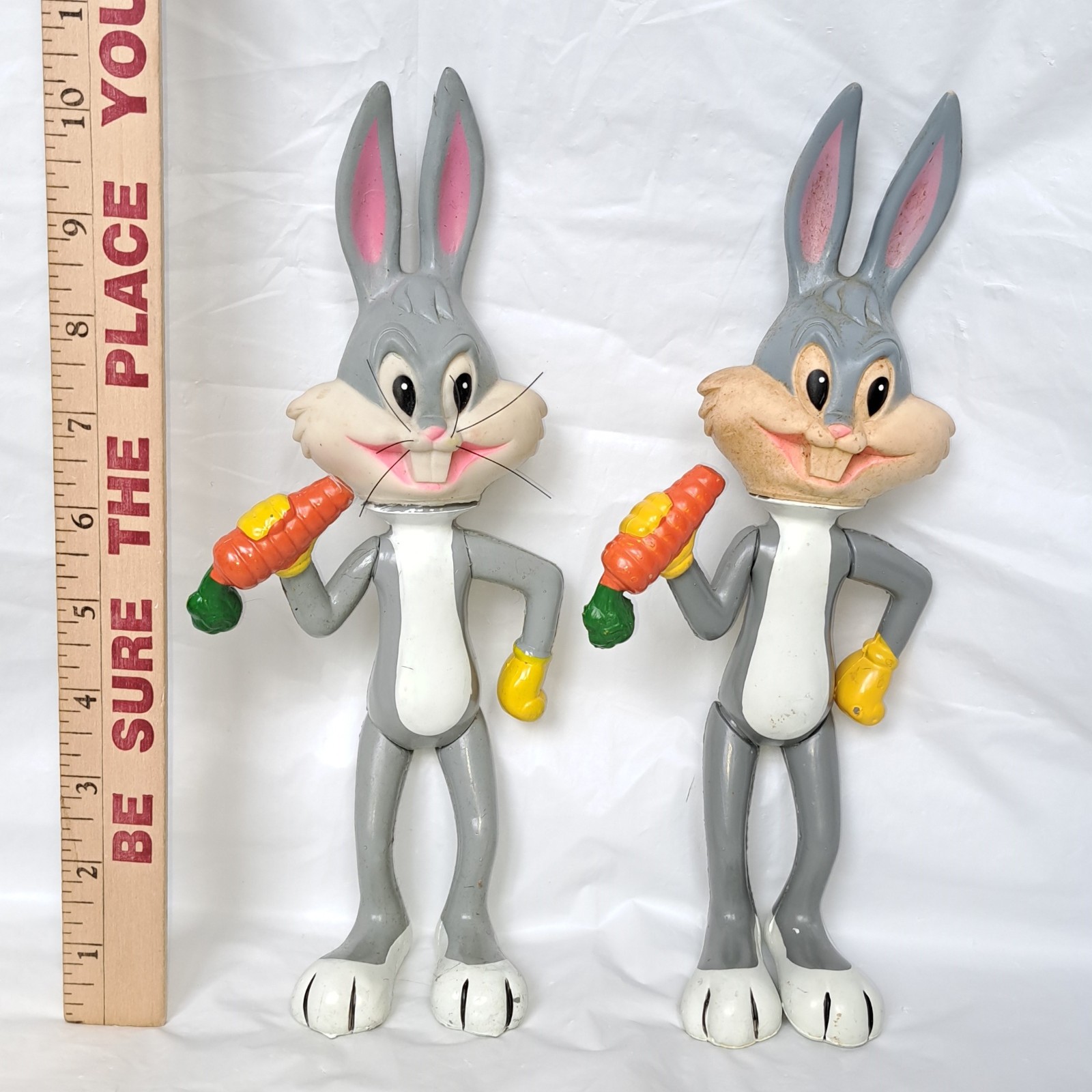 *Set of 2* Vintage 1971 Bugs Bunny Warner Bros Brothers Dakin 10" Figures Toys