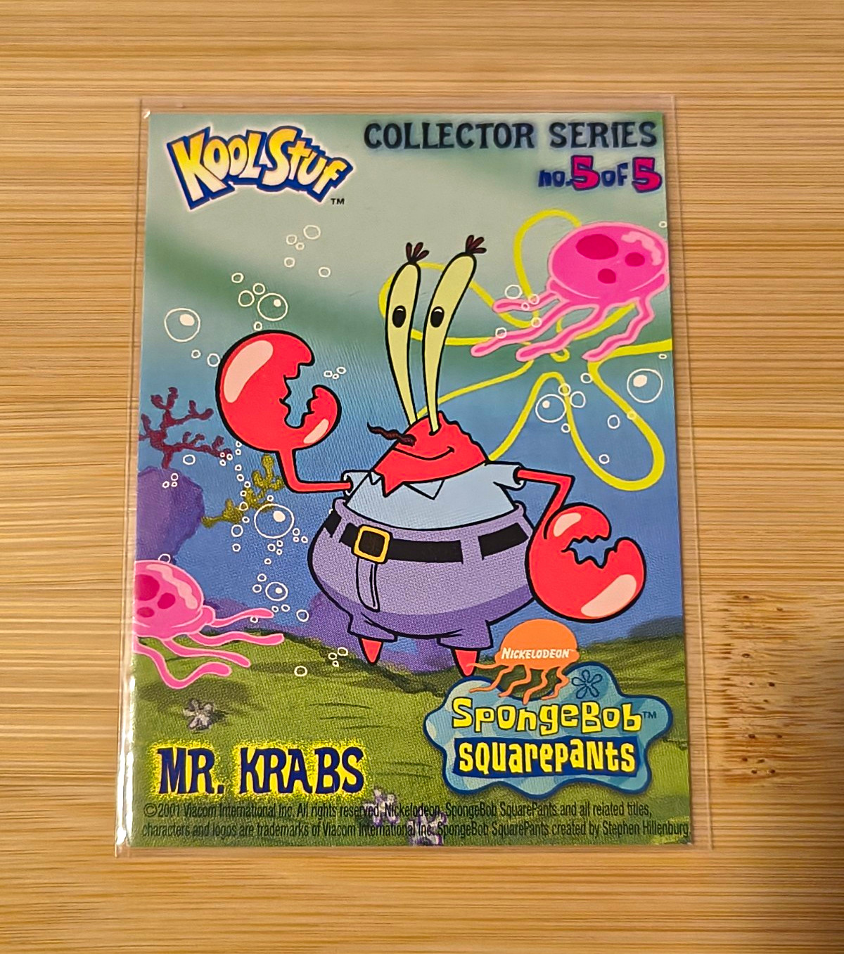 KoolStuff SpongeBob SquarePants Collector Series 2001 Card #5/5 Mr. Krabs