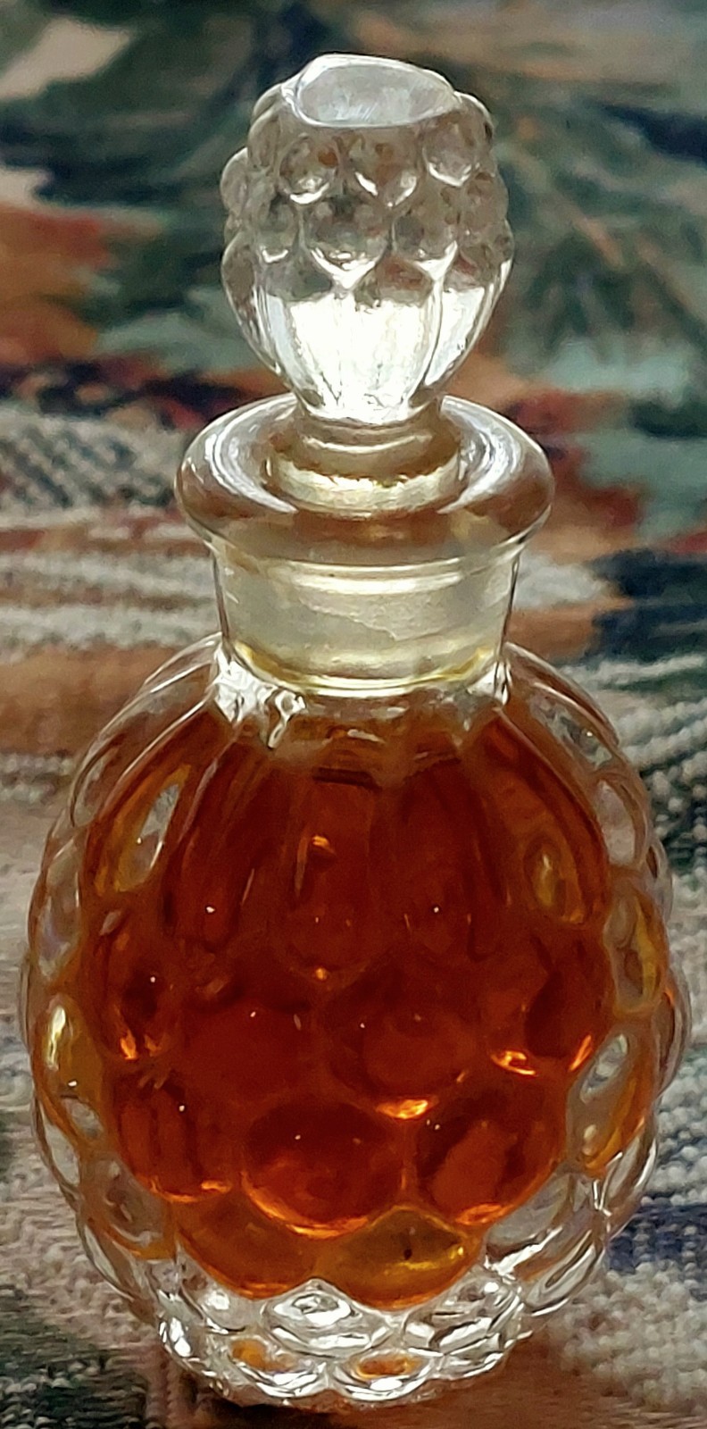Jean Patou Hobnail Bottle & Stopper Moment Supreme Parfum 1930's VINTAGE Jean Patou Hobnail Bottle & Stopper Moment Supreme Parfum 1930's VINTAGE