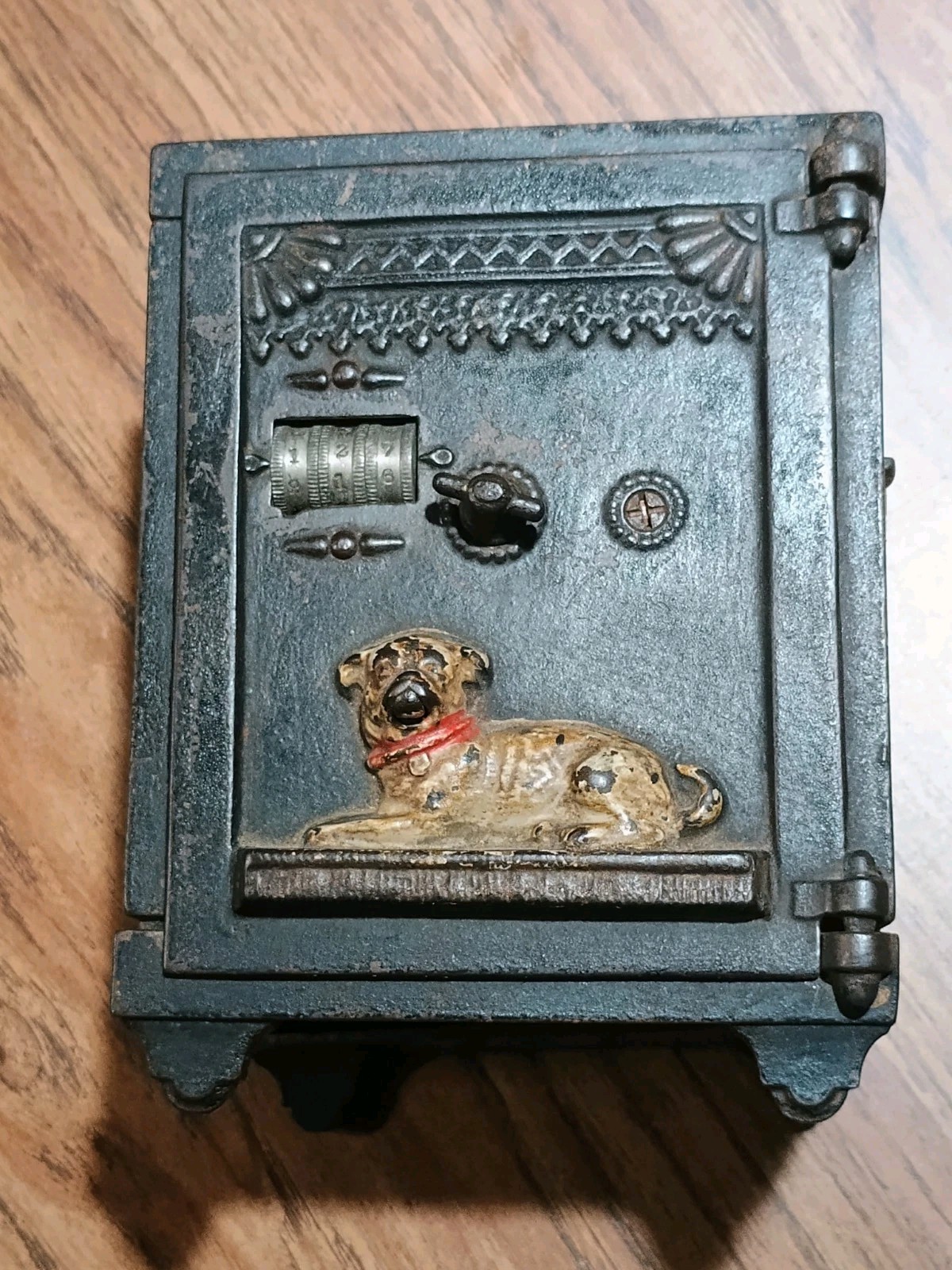 Rare Antique J&E Stevens Original Cast Iron Watchdog Mechanical Bank Cracked Rare Antique J&E Stevens Original Cast Iron Watchdog Mechanical Bank Cracked