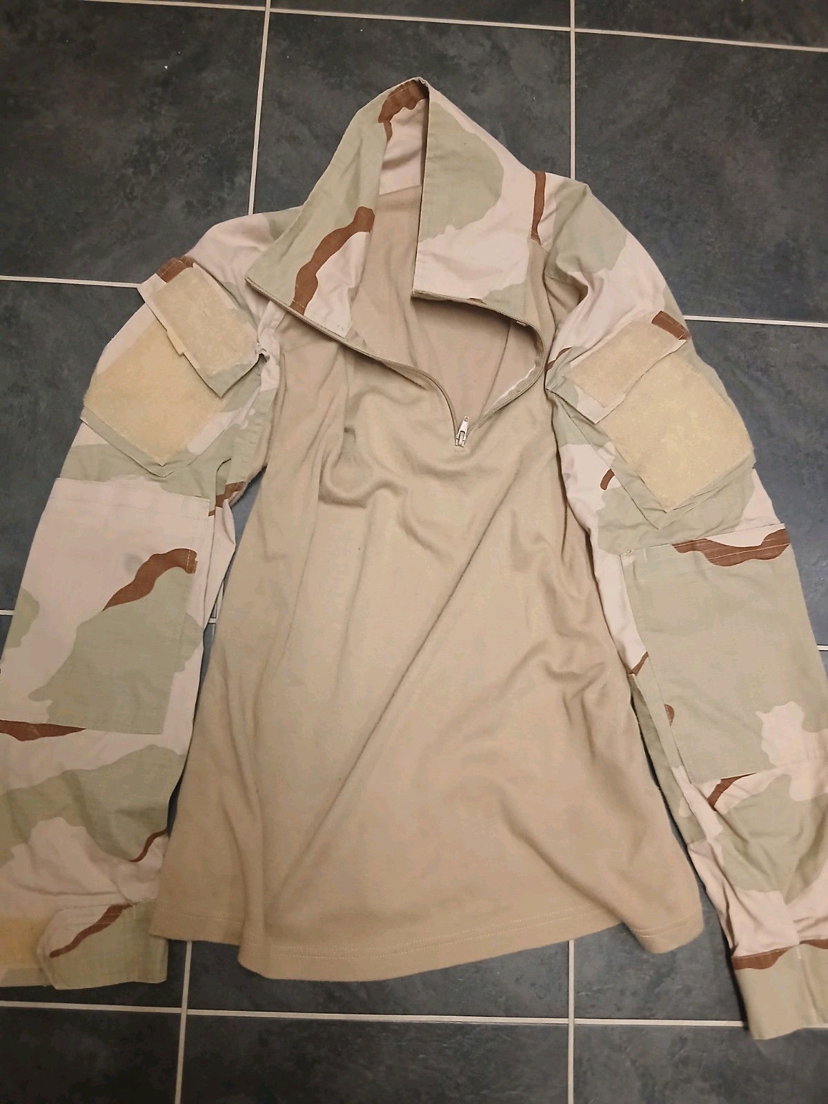 Us Tri Colour Desert Camo Ubac Combat Shirt Xl Used
