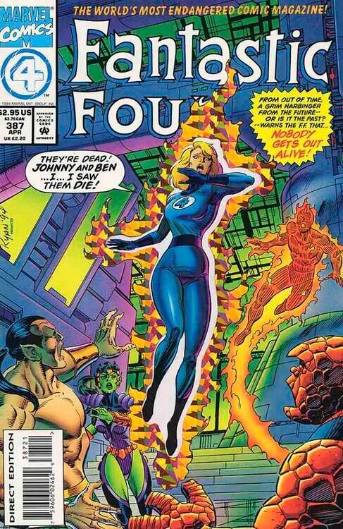 1994 Fantastic Four Vol 1 #387 Deluxe (Partial Foil)  Direct Edition 1994
