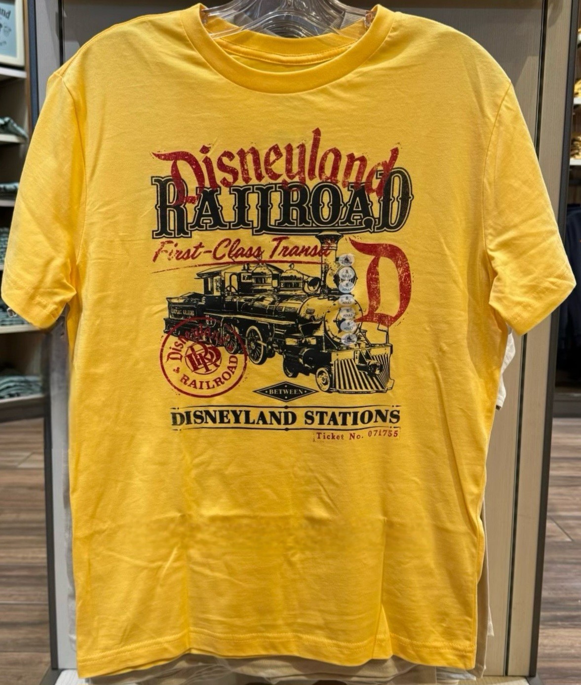Disney Disneyland Railroad Railway Train Stations T-Shirt LARGE New 2026