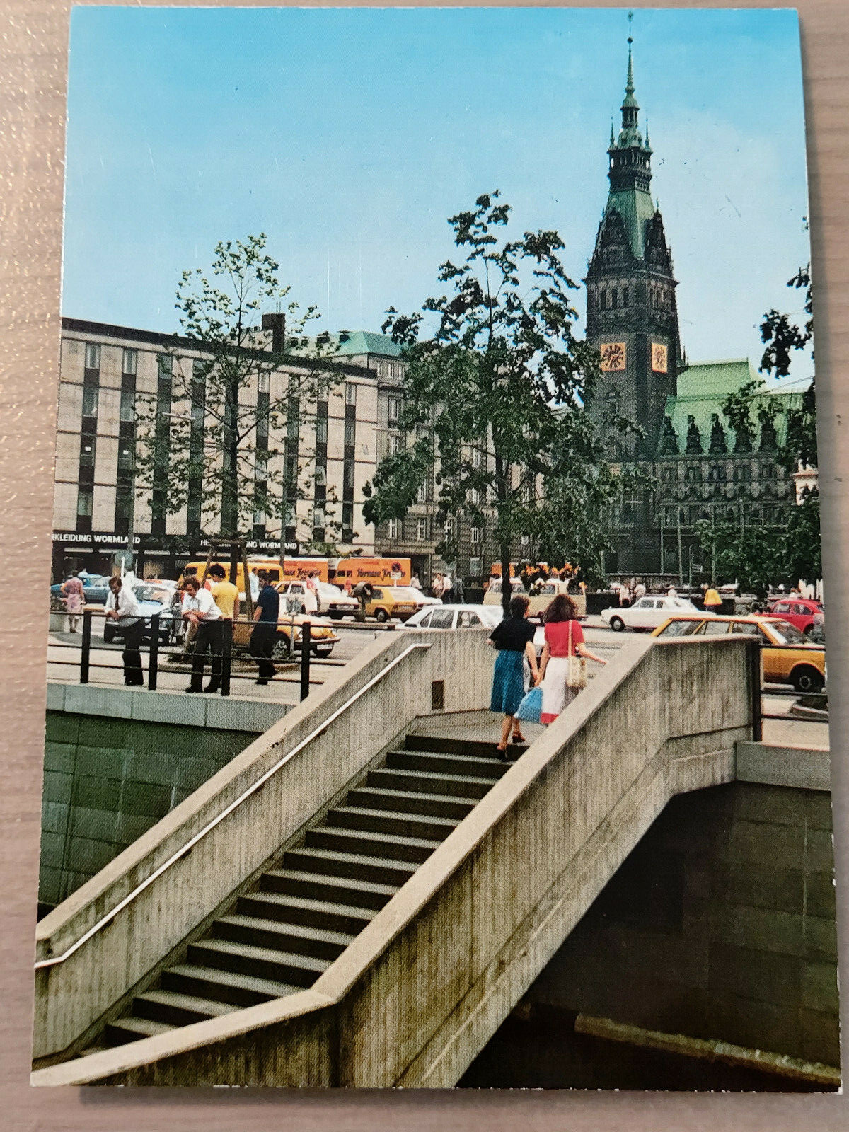 Postcard Hamburg City Hall 05.10.1981 gel_38