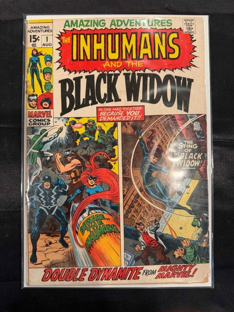 Amazing Adventures #1 Marvel 1970 Inhumans Black Widow 1st Solo Story Key Amazing Adventures #1 Marvel 1970 Inhumans Black Widow 1st Solo Story Key