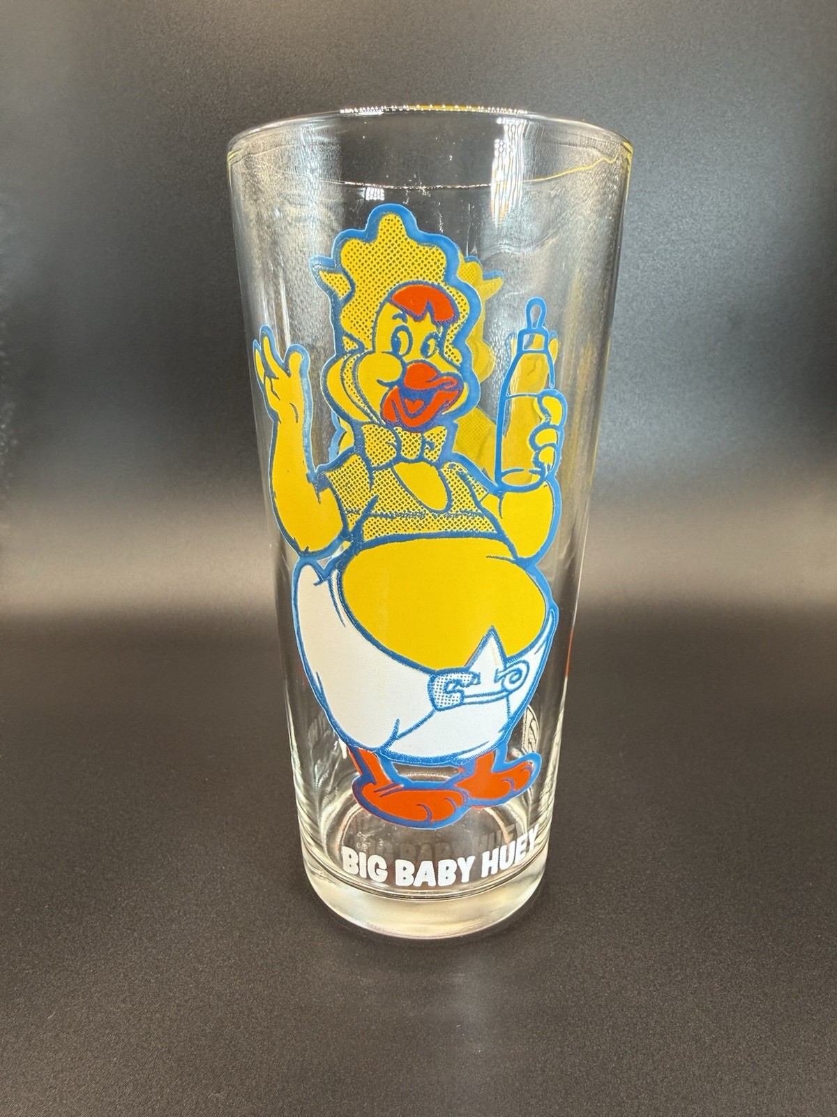 Vintage 1970s “Big Baby Huey" Pepsi Collector Series Glass Cup • Harvey Cartoons