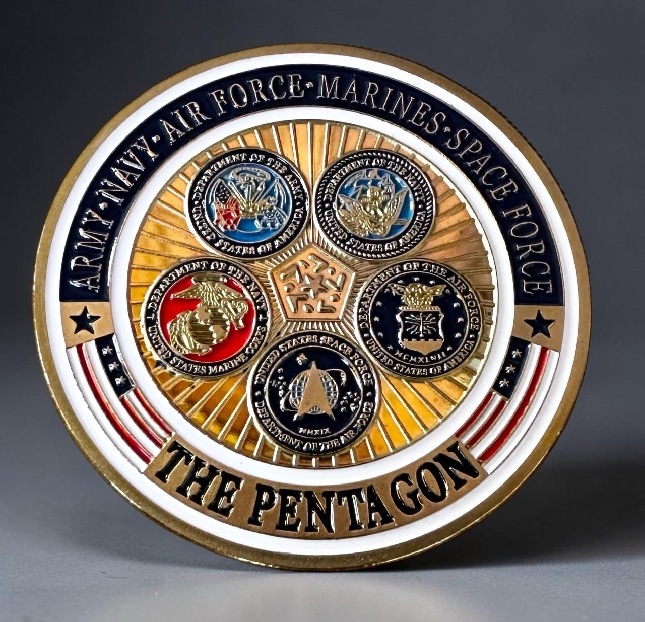 United States DOD-Pentagon Challenge Coin USAF-USMC-USN-US ARMY-Dept of Defense United States DOD-Pentagon Challenge Coin USAF-USMC-USN-US ARMY-Dept of Defense