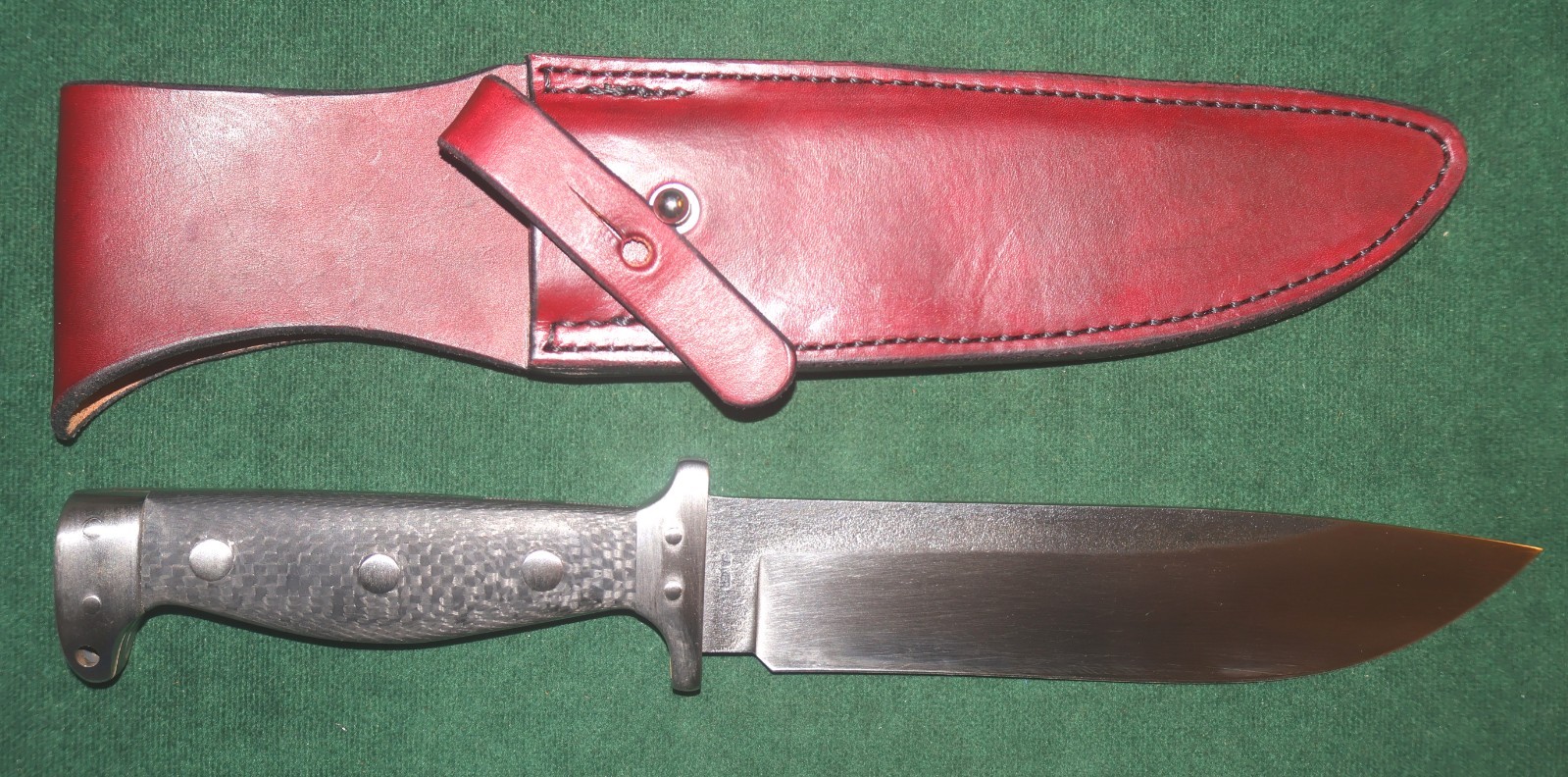 Beautiful & Rare McMillan Int'l & Charles Sauer Combat 13" Bowie Serial # 128 Beautiful & Rare McMillan Int'l & Charles Sauer Combat 13" Bowie Serial # 128