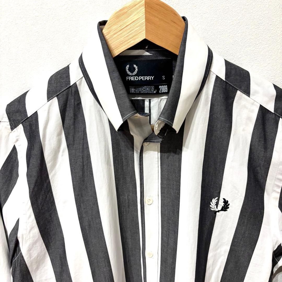 Fred Perry x Vhtf Specials Striped Shirt S M Men Rare Collaboration Model Limite Fred Perry x Vhtf Specials Striped Shirt S M Men Rare Collaboration Model Limite