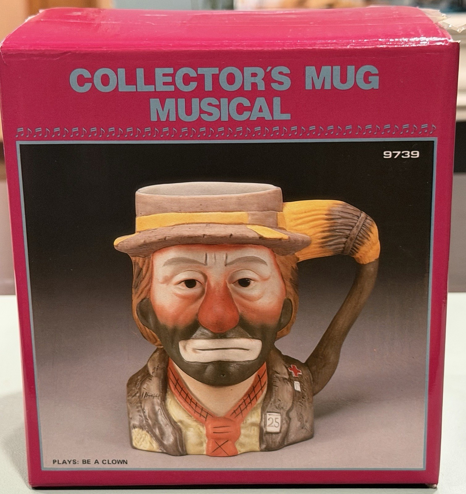 Vintage Emmett Kelly Jr Weary Willie Musical Mug Flambro Taiwan New Tag Vintage Emmett Kelly Jr Weary Willie Musical Mug Flambro Taiwan New Tag