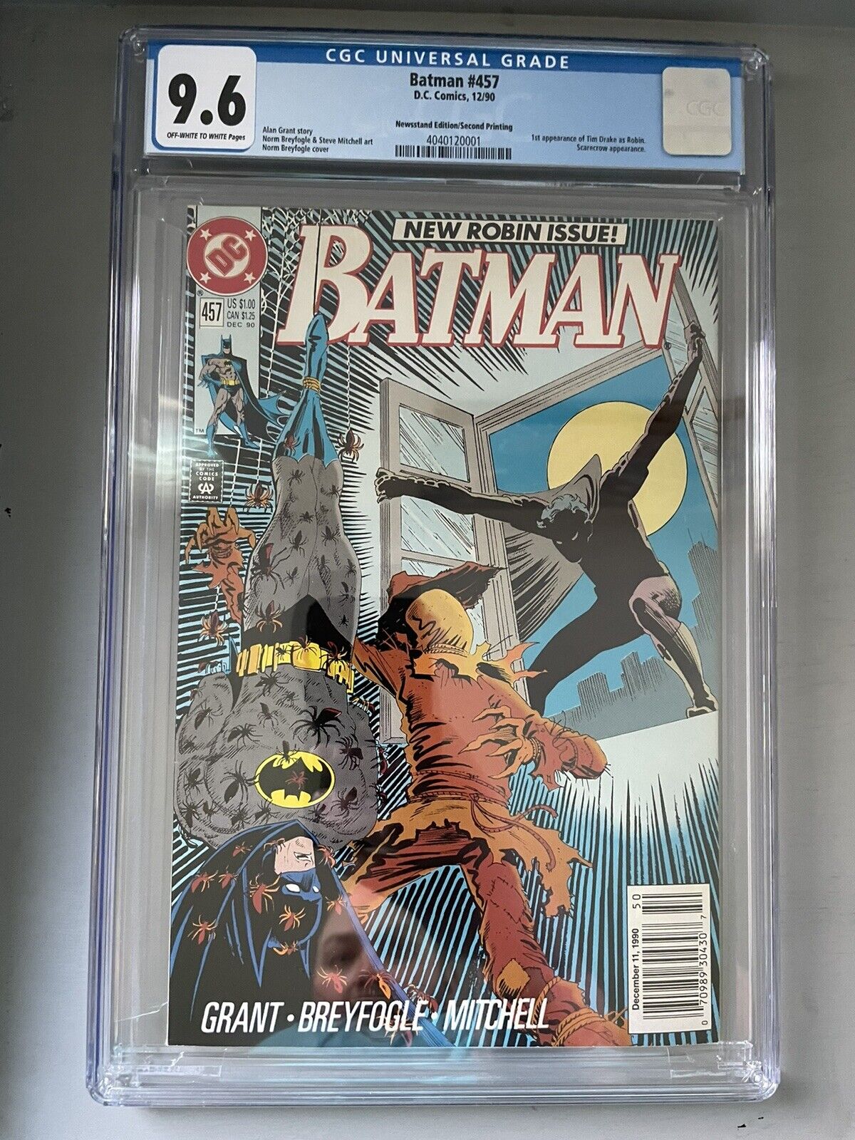 Batman #457 2ND PRINT NEWSSTAND Second Printing CGC 9.6 Extremely Hard To Find