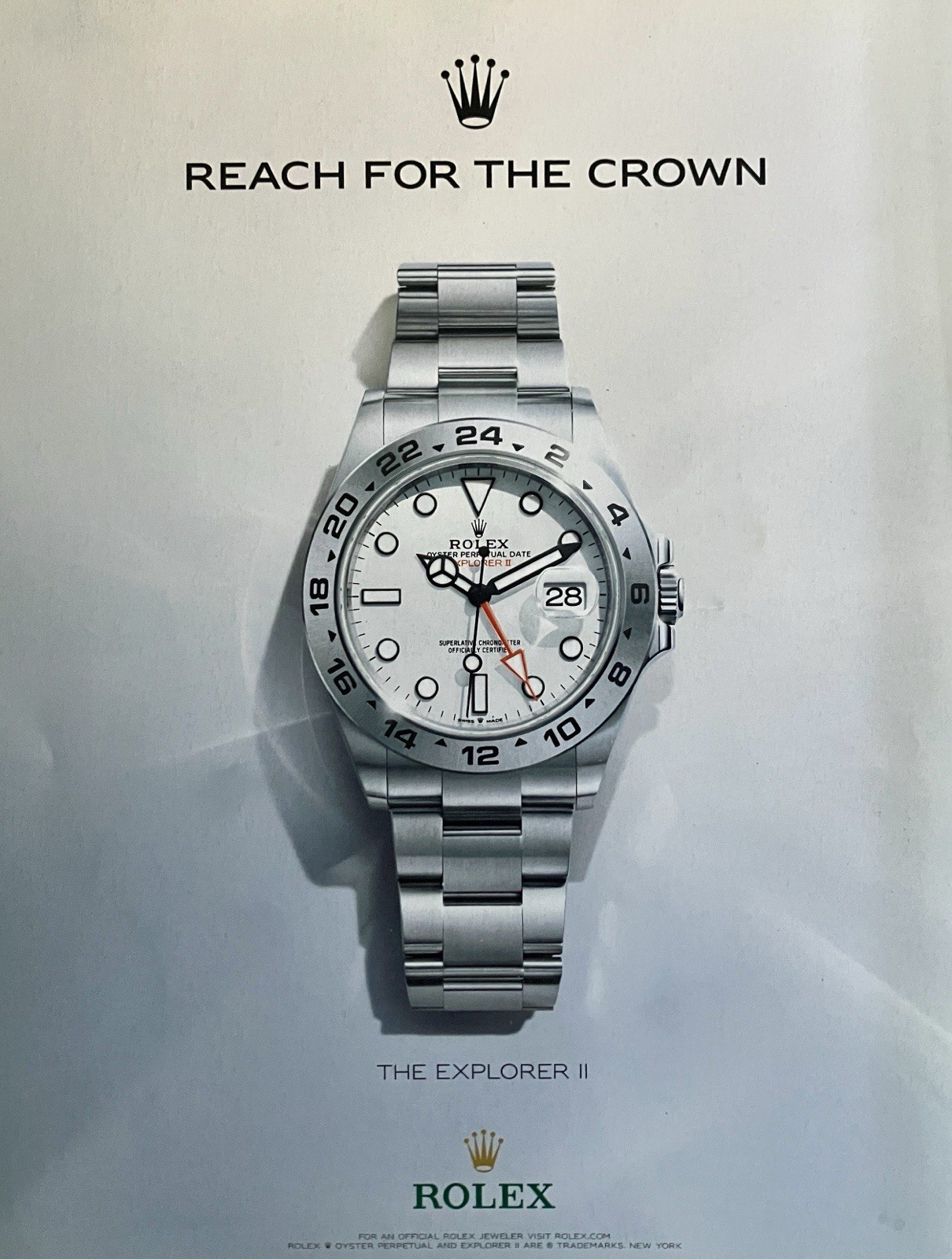 2025 Rolex Explorer II Watch Magazine Print Ad Good Condition Bit Of Wear 2025 Rolex Explorer II Watch Magazine Print Ad Good Condition Bit Of Wear