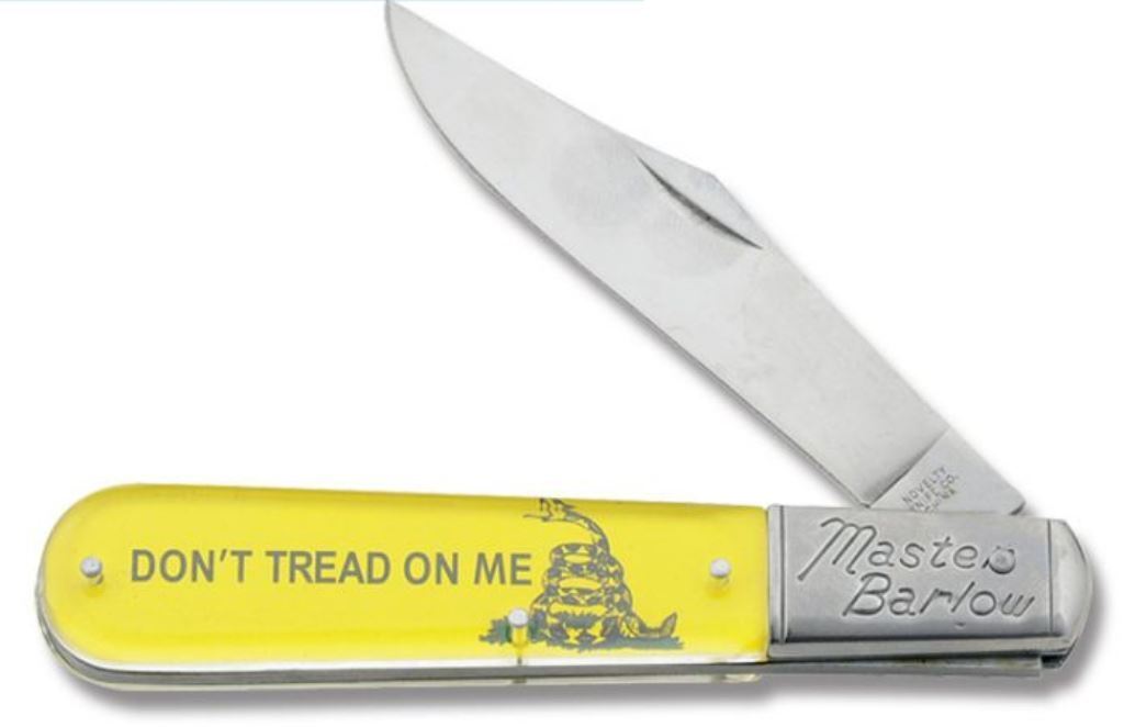 Don\'t Tread On Me - Gadsden Flag Large Master Barlow Pocket Knife - NV257