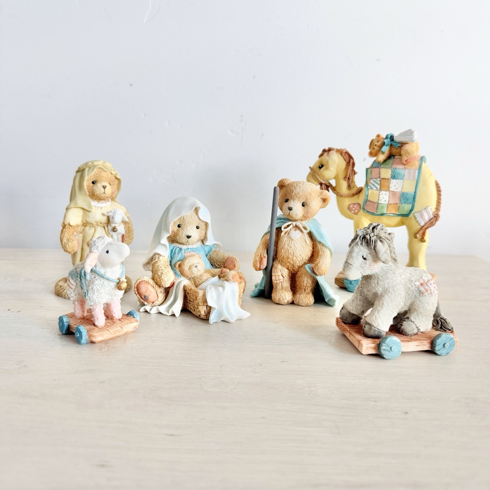 Vintage Cherished Teddies Nativity 6 Pc Set 1992 1993 Priscilla Hillman Enesco Vintage Cherished Teddies Nativity 6 Pc Set 1992 1993 Priscilla Hillman Enesco