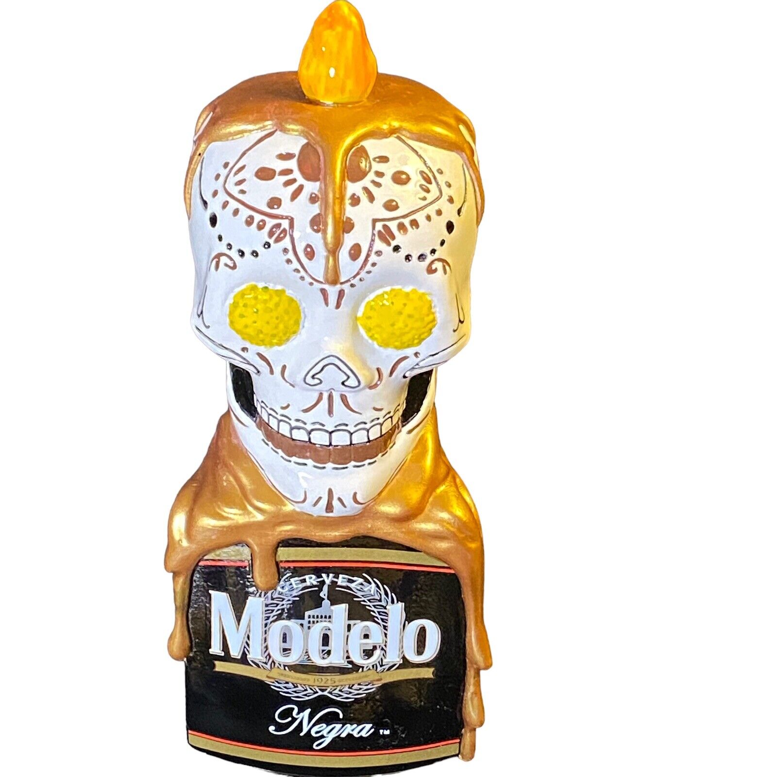 Negra Modelo Day Of The Dead Sugar Skull Beer Tap Handle Dia De Los Muertos New