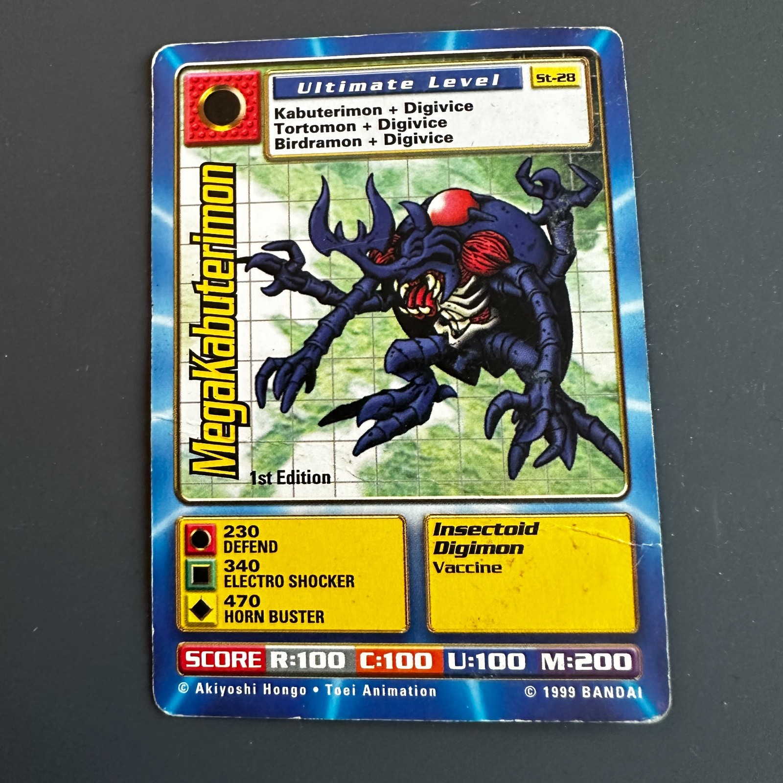 Digimon TCG Vintage ST 1999 - 1st Edition MegaKabuterimon St-26 - HP/D