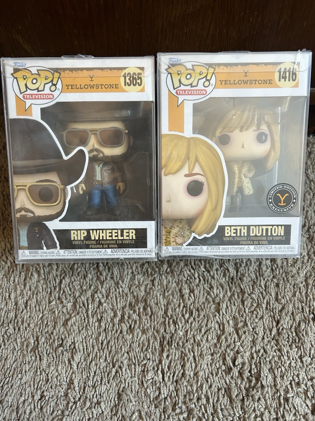 Rip Wheeler/ Beth Dutton Funko Pops-NIB Rip Wheeler/ Beth Dutton Funko Pops-NIB