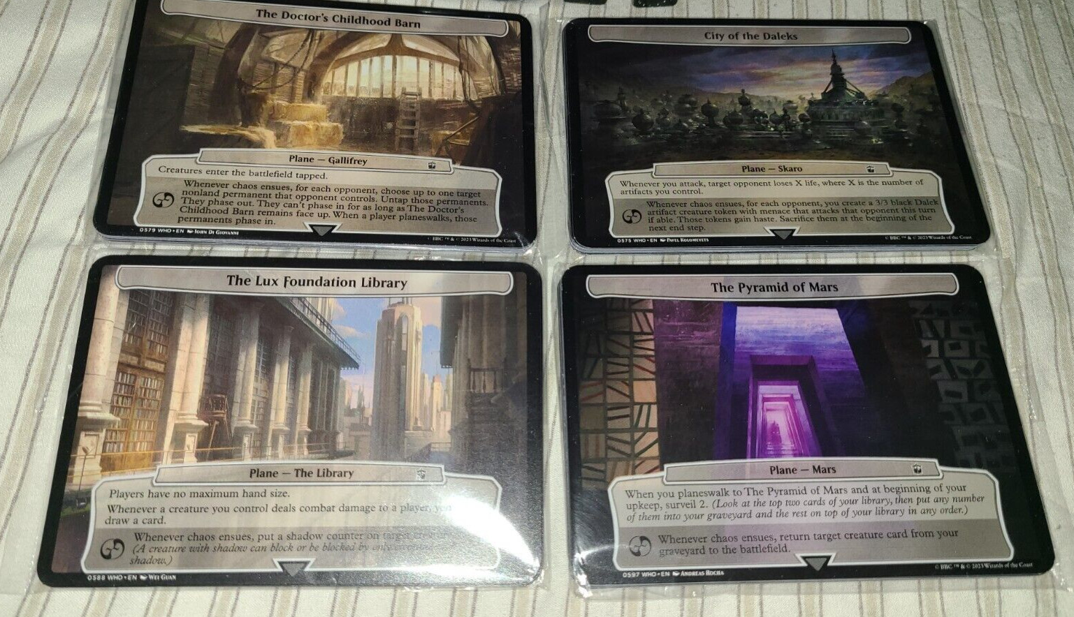 MTG Magic Doctor Who Planechase 40 Planes Complete Set Sealed MTG Magic Doctor Who Planechase 40 Planes Complete Set Sealed