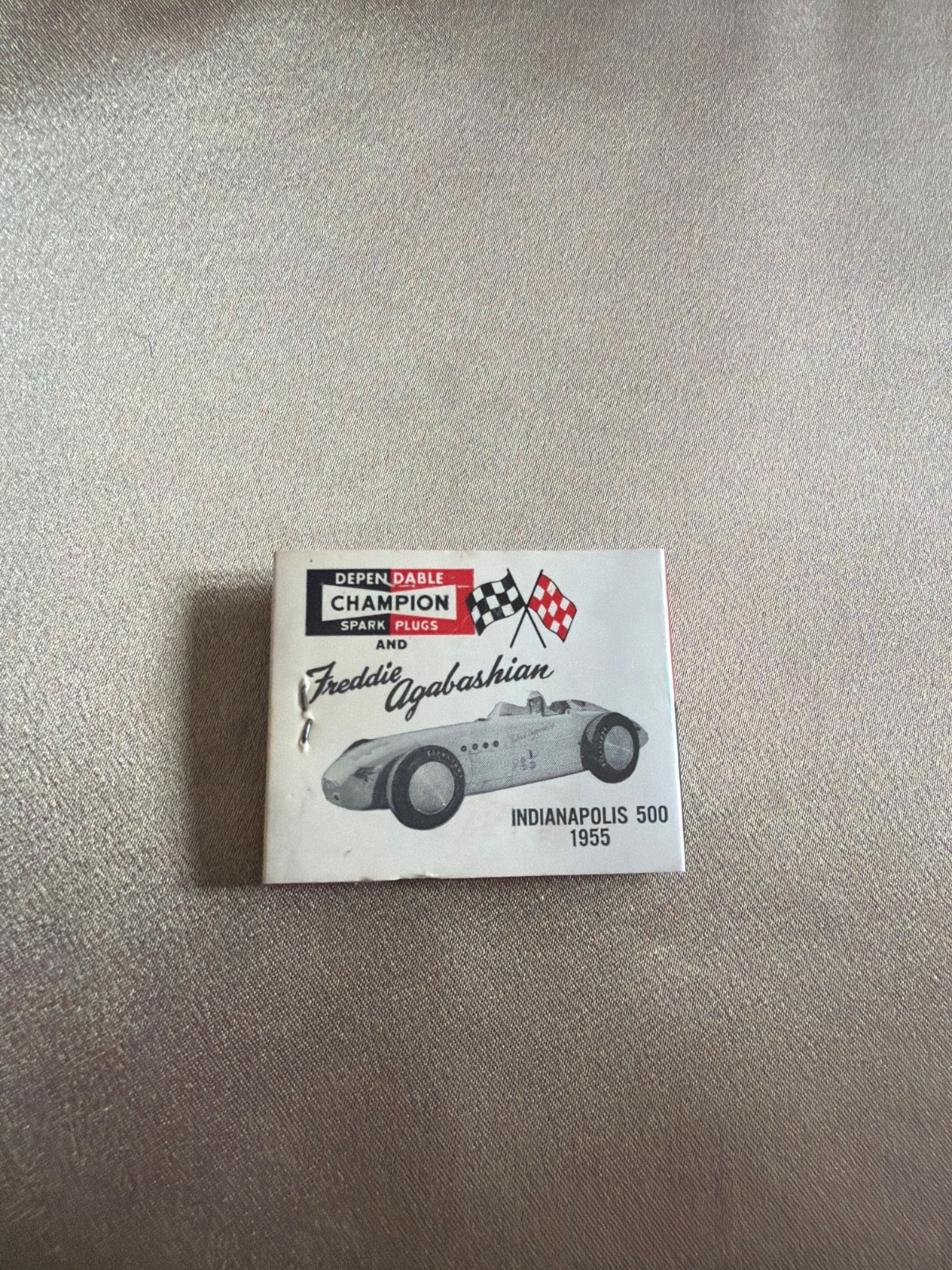 Vintage Dependable Sparkplugs and Indianapolis 500 1955 Matchbook Vintage Dependable Sparkplugs and Indianapolis 500 1955 Matchbook