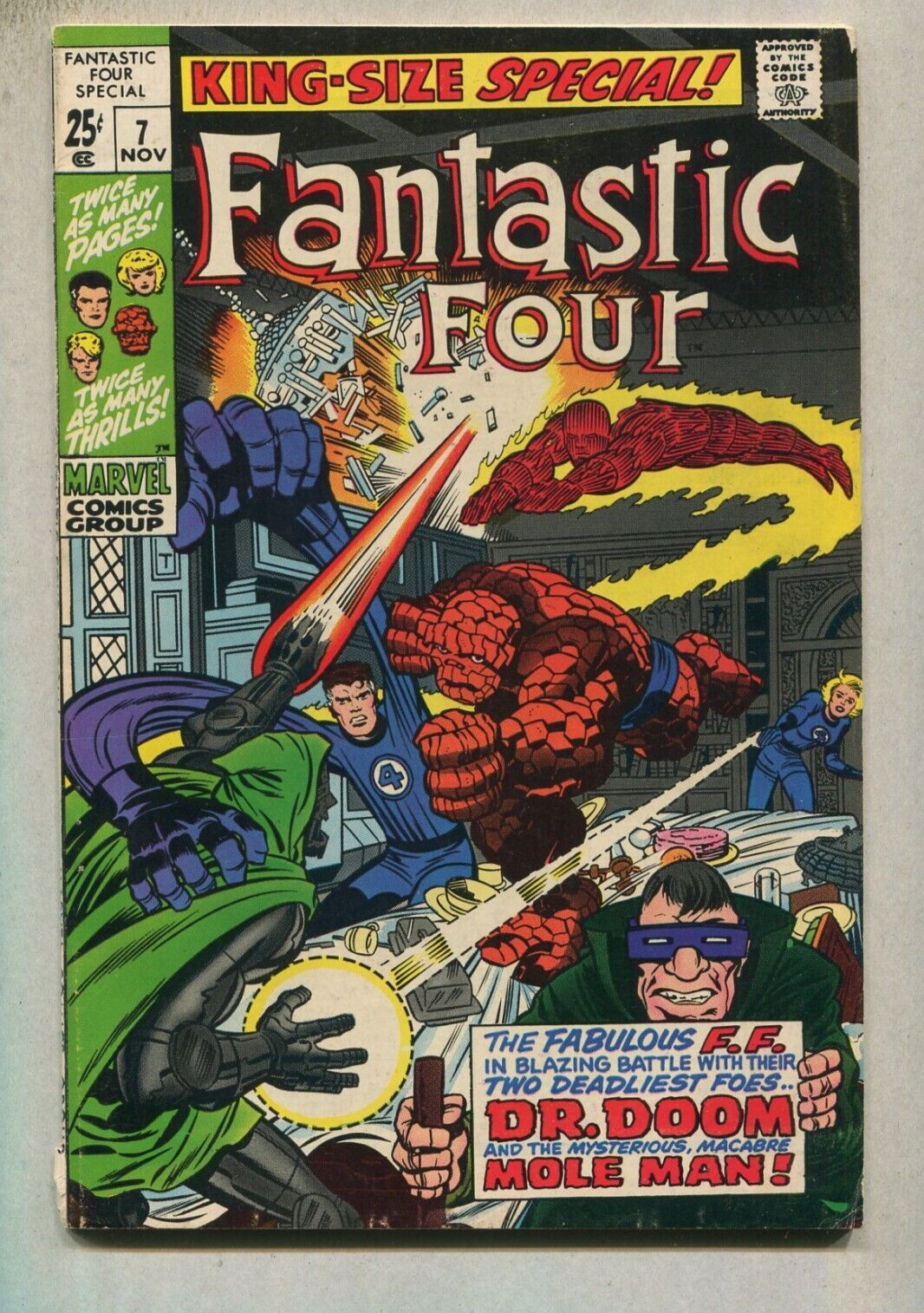 Fantastic Four #7 FN  Dr. Doom & Mole Man    Marvel Comics SA
