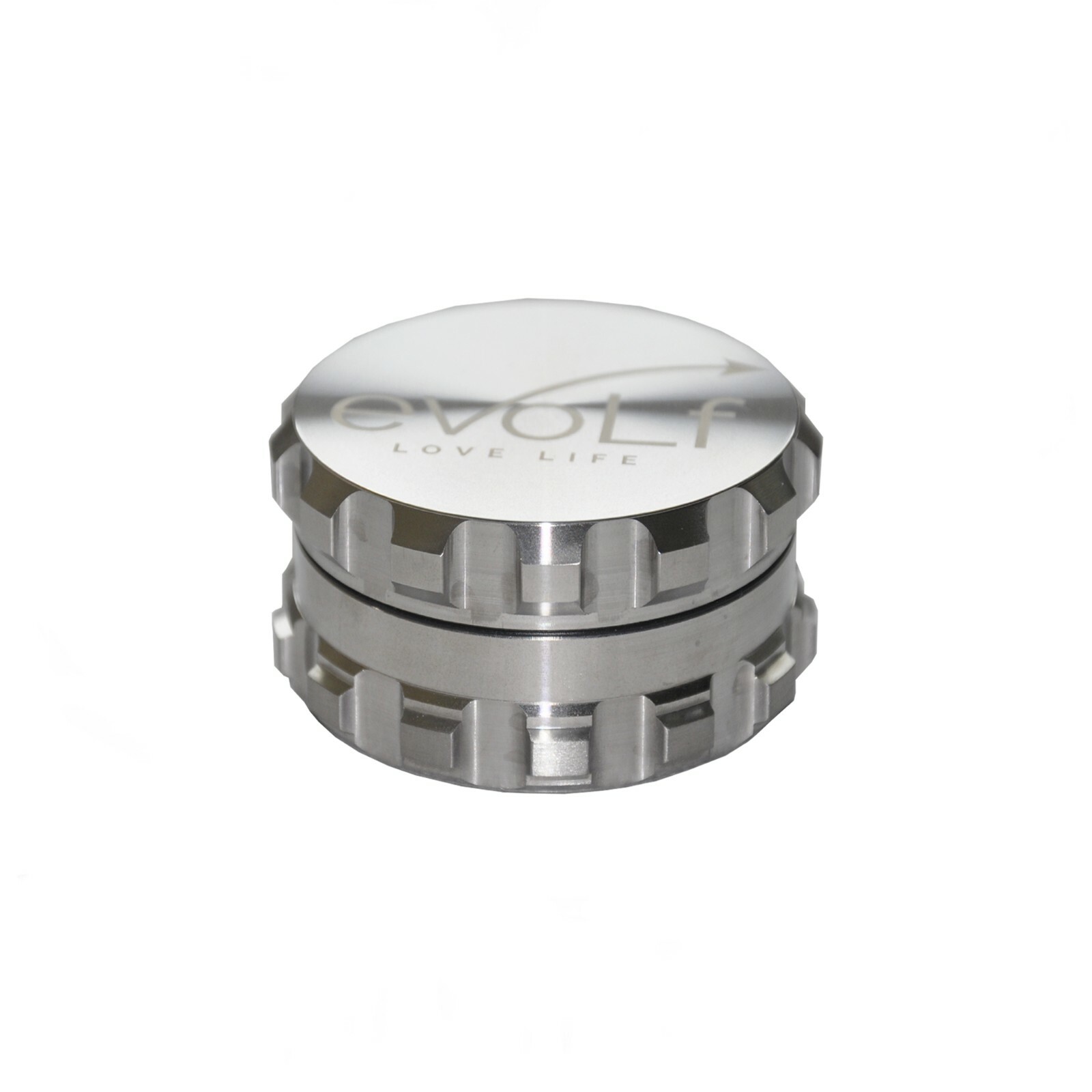 Evolf Stainless Steel Herb Grinder 2.5" - 2 piece Heavy Duty Premium Luxury Evolf Stainless Steel Herb Grinder 2.5" - 2 piece Heavy Duty Premium Luxury