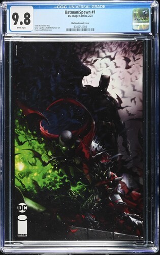 Batman Spawn 1 CGC 9.8 NM DC Image Comics MATTINA Key McFarlane Capullo Batman Spawn 1 CGC 9.8 NM DC Image Comics MATTINA Key McFarlane Capullo
