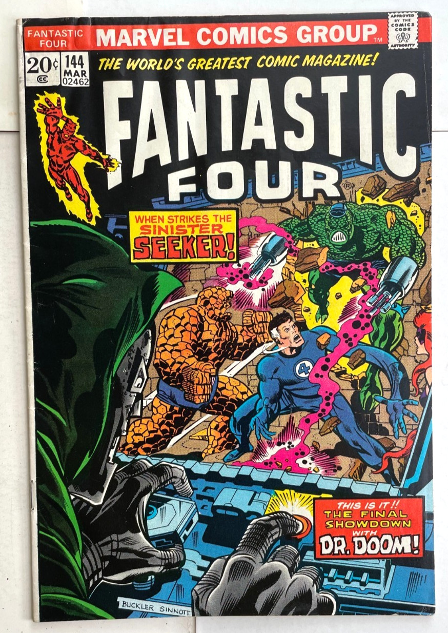 Fantastic Four #144 **BUCKLER/SINNOTT** -MARVEL COMICS -1974 Fantastic Four #144 **BUCKLER/SINNOTT** -MARVEL COMICS -1974