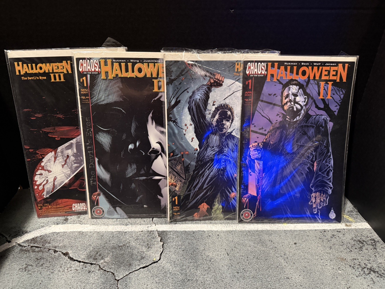 Chaos Comics Halloween II #1 and #III three variant covers Horror Sci-Fi Color Chaos Comics Halloween II #1 and #III three variant covers Horror Sci-Fi Color
