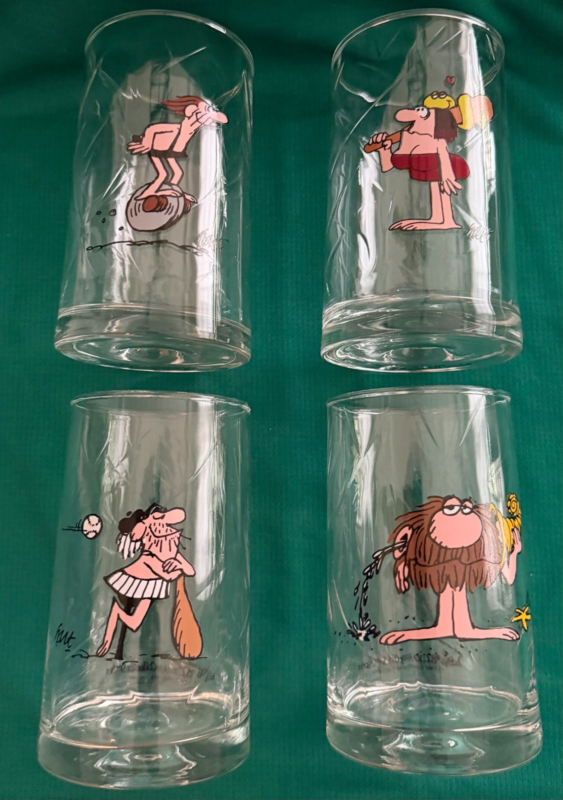 1981 Arby’s B.C. Ice Age Collector Series Glasses, 4 Glasses 1981 Arby’s B.C. Ice Age Collector Series Glasses, 4 Glasses