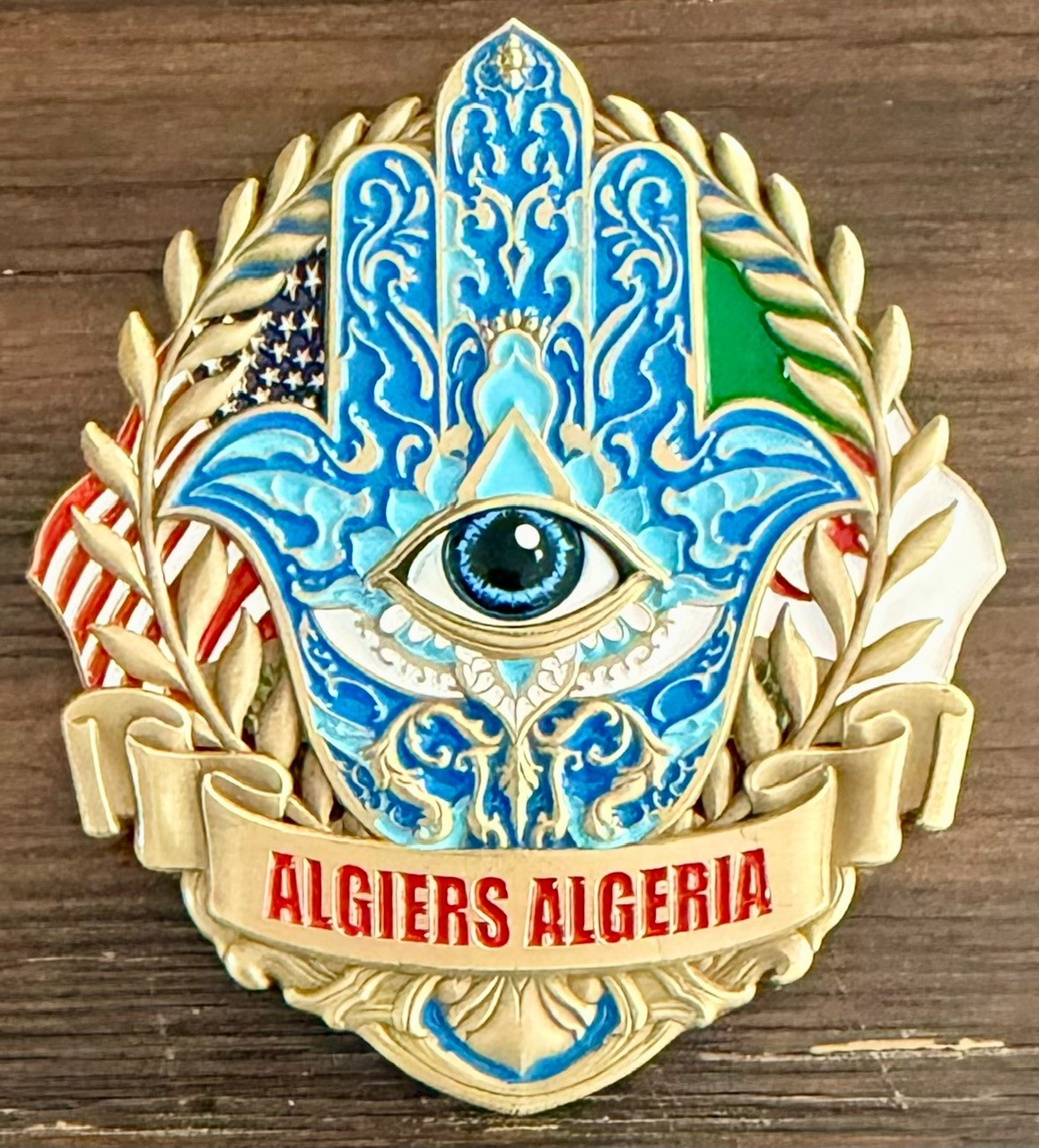 USMC MSG Marine Security Guard Detachment Algiers, Algeria Challenge Coin