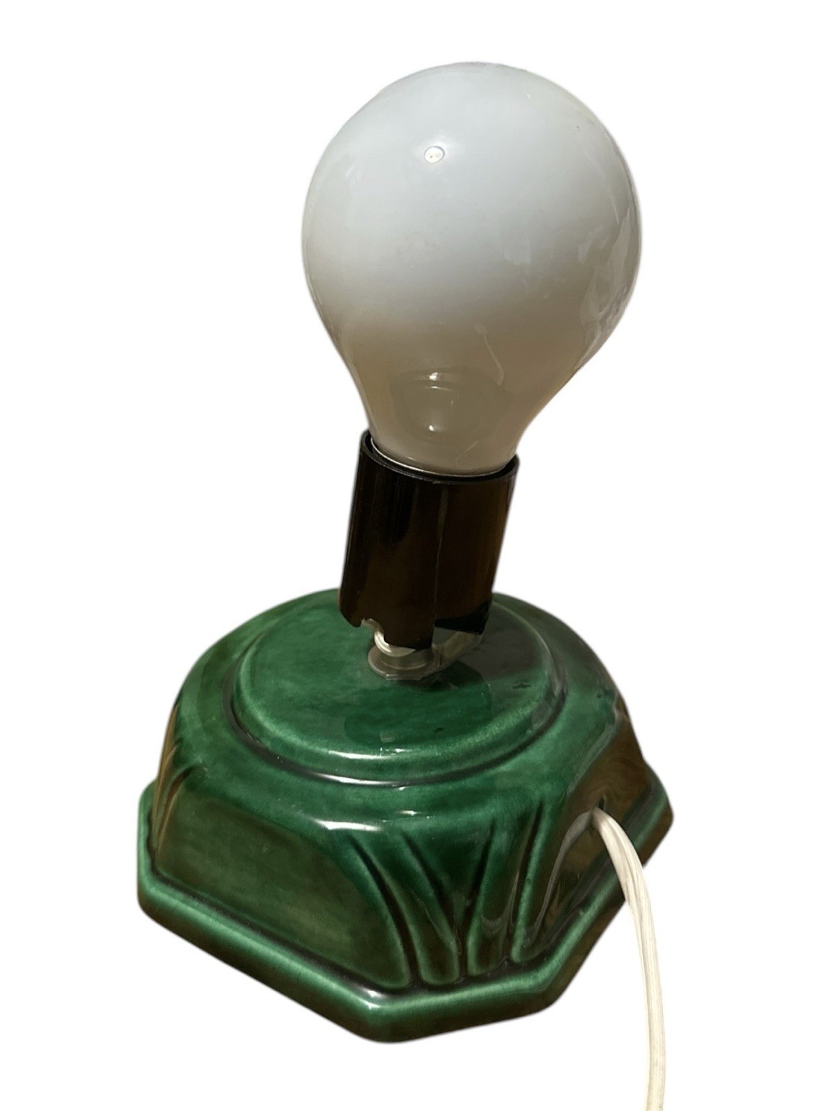 Vtg Holland Mold Small Ceramic Christmas Tree Base ONLY Green Works 4.5" READ Vtg Holland Mold Small Ceramic Christmas Tree Base ONLY Green Works 4.5" READ