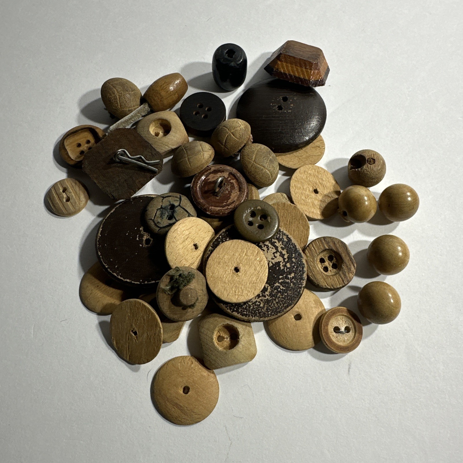 Vintage Wooden Buttons Some Shank Sewing Lot of 40 Mixed Boho Vintage Wooden Buttons Some Shank Sewing Lot of 40 Mixed Boho