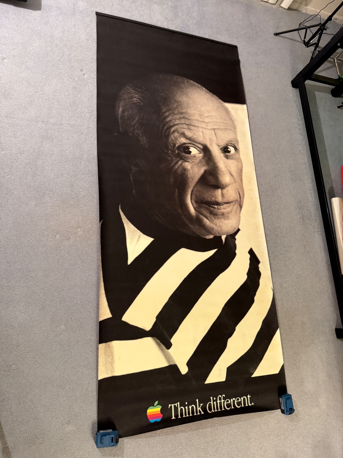 RARE Original Apple Think Different Pablo Picasso 51x118" Vintage Vinyl Banner RARE Original Apple Think Different Pablo Picasso 51x118" Vintage Vinyl Banner