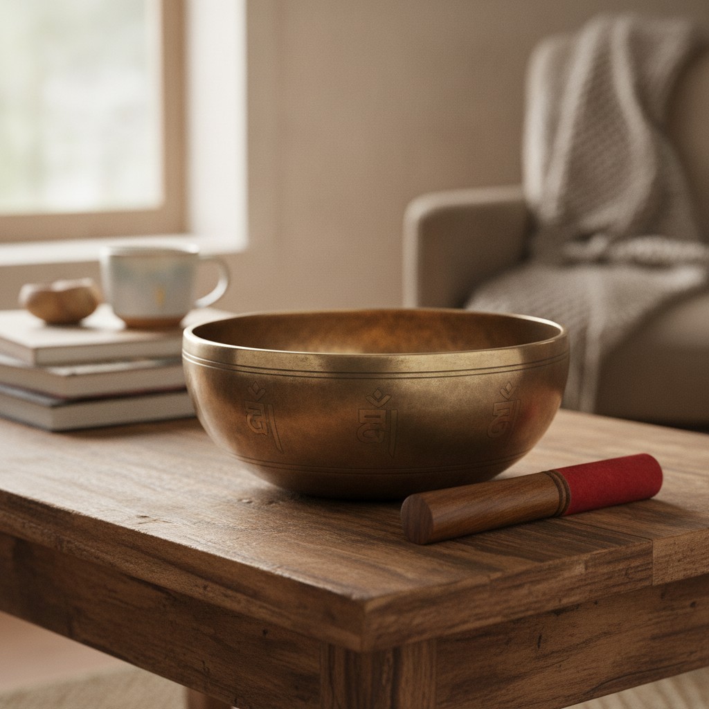 Tibetan Singing Bowl Wooden Mallet with Red Suede Cushion – Sound Healing Sti... Tibetan Singing Bowl Wooden Mallet with Red Suede Cushion – Sound Healing Sti...