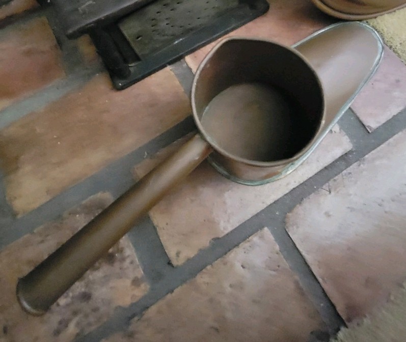 19th-Century English Copper Boot Ale Wine Beer Muller Warmer Handcrafted