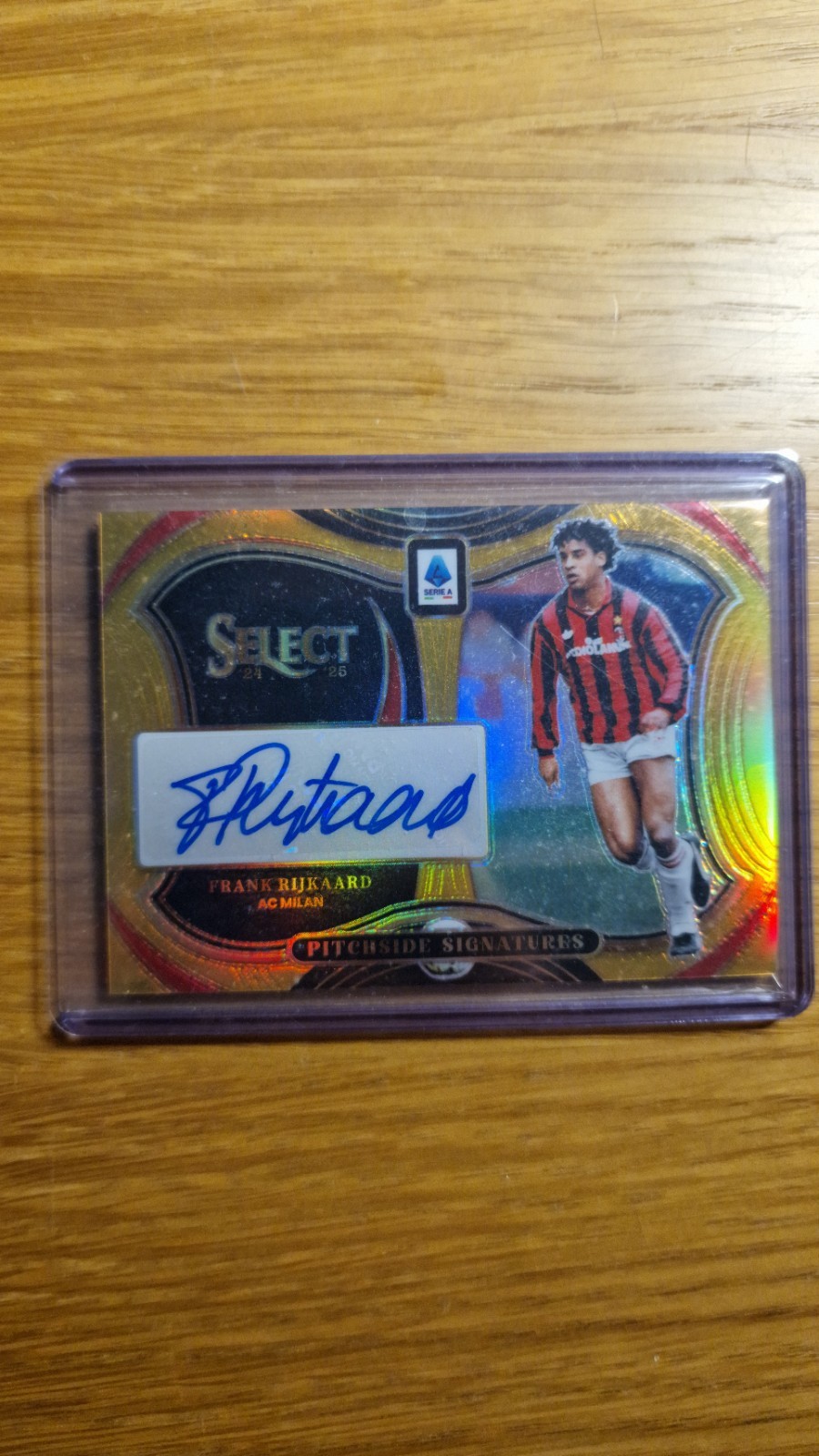 FRANK RIJKAARD PANINI SELECT GOLD AUTO /10 PITCHSIDE SIGNATURES FRANK RIJKAARD PANINI SELECT GOLD AUTO /10 PITCHSIDE SIGNATURES