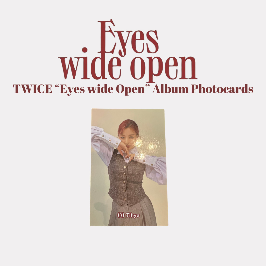 TWICE 트와이스 - 2nd Album "Eyes wide open" Album Photocard (PC)