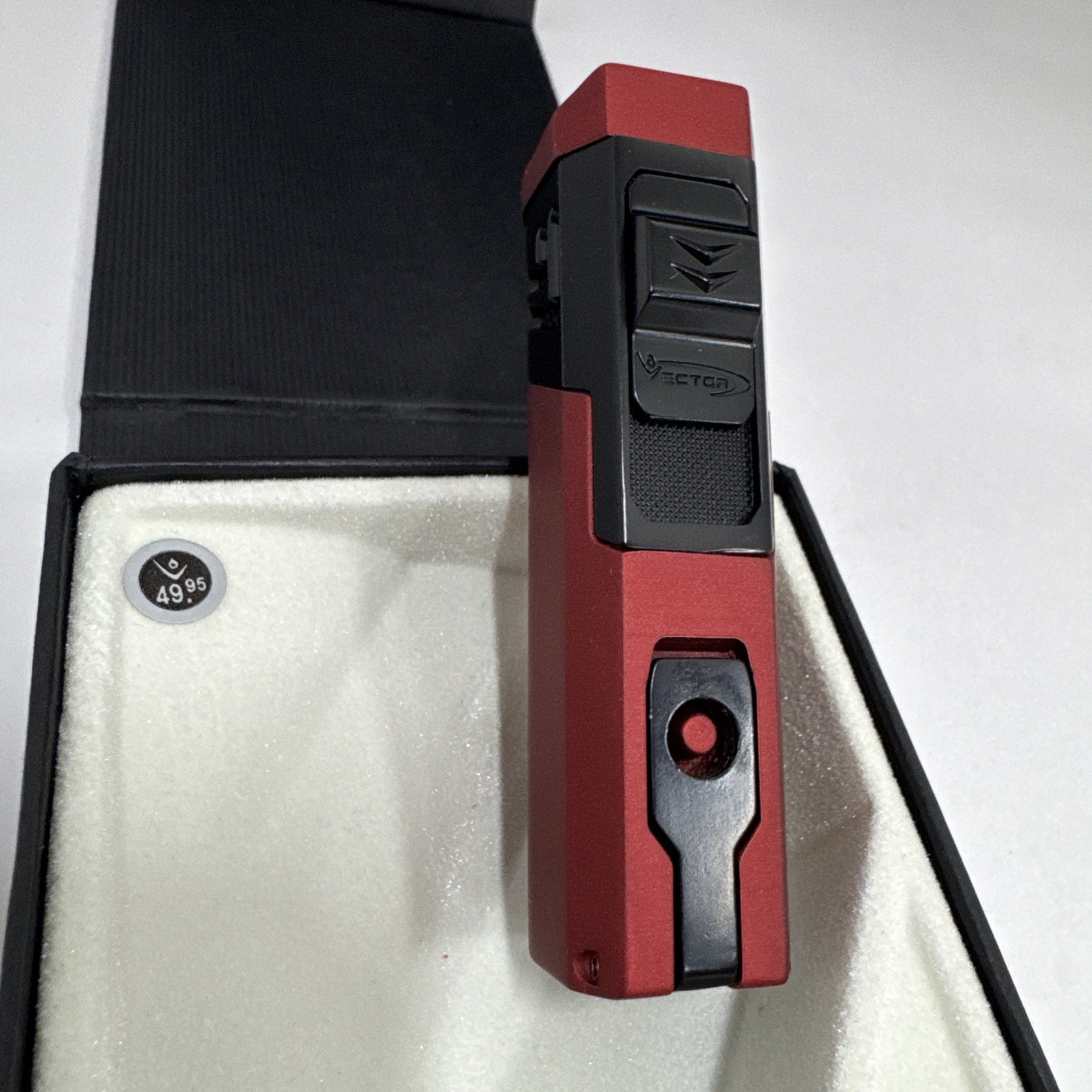Vector Caliper - Single Large Jet Flame Torch Lighter - Red - New Vector Caliper - Single Large Jet Flame Torch Lighter - Red - New