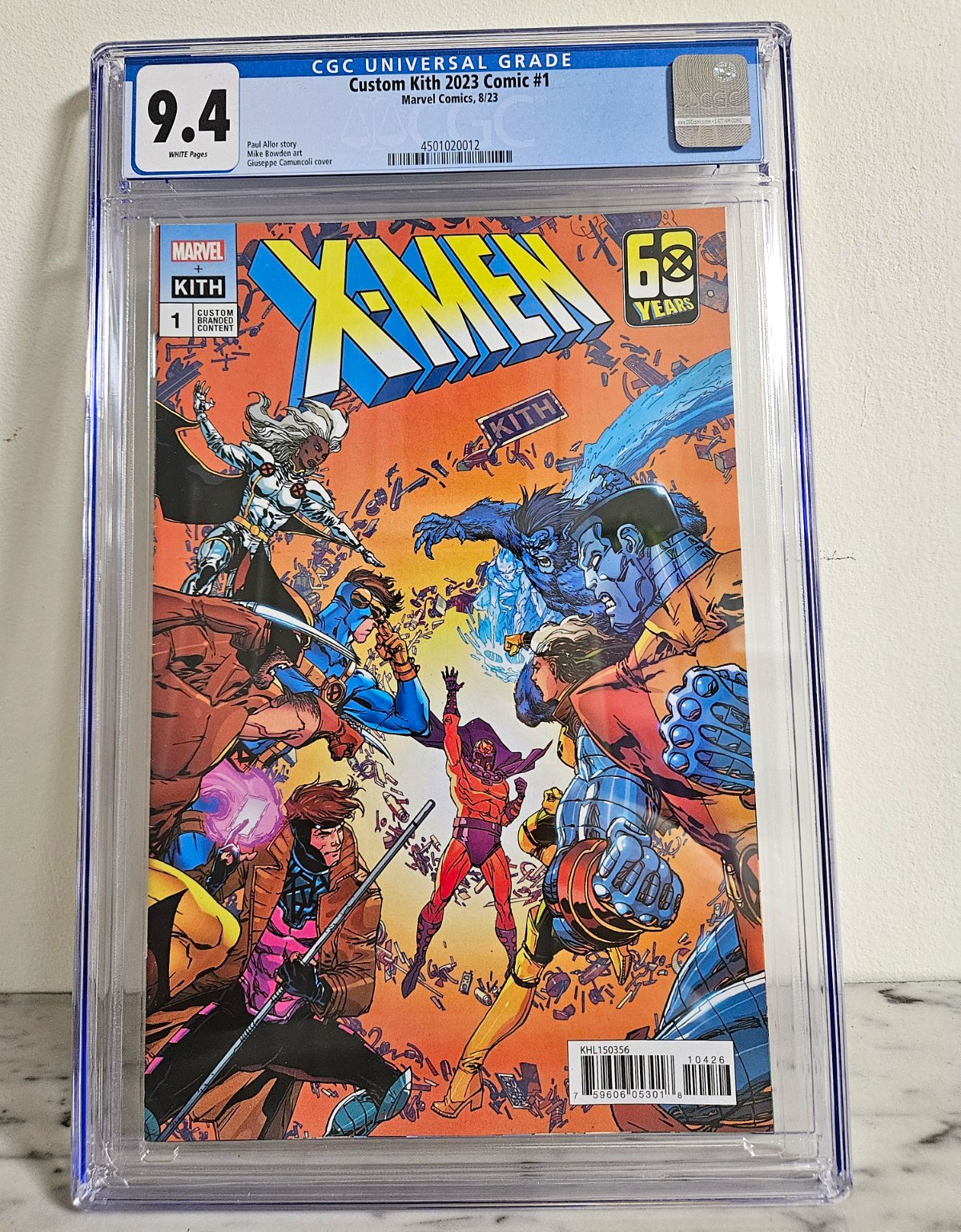 Marvel Comics Custom Kith 2023 X-Men #1 CGC 9.4 Graded Non-Sport Card Marvel Comics Custom Kith 2023 X-Men #1 CGC 9.4 Graded Non-Sport Card