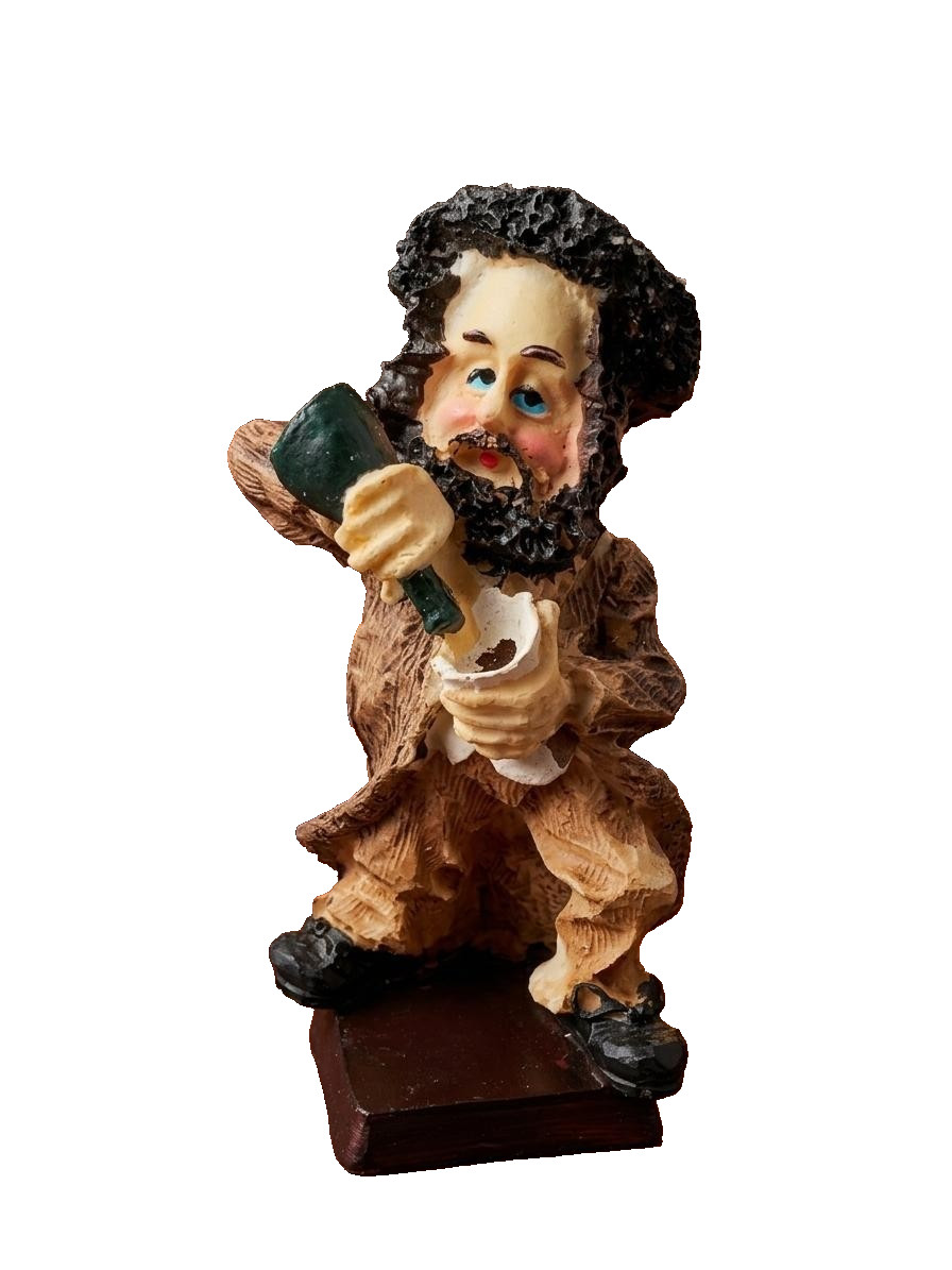 Juwish Rabbi Figurine Wine bottle Handcrafted Judaica Decor Kiddush Passover Juwish Rabbi Figurine Wine bottle Handcrafted Judaica Decor Kiddush Passover